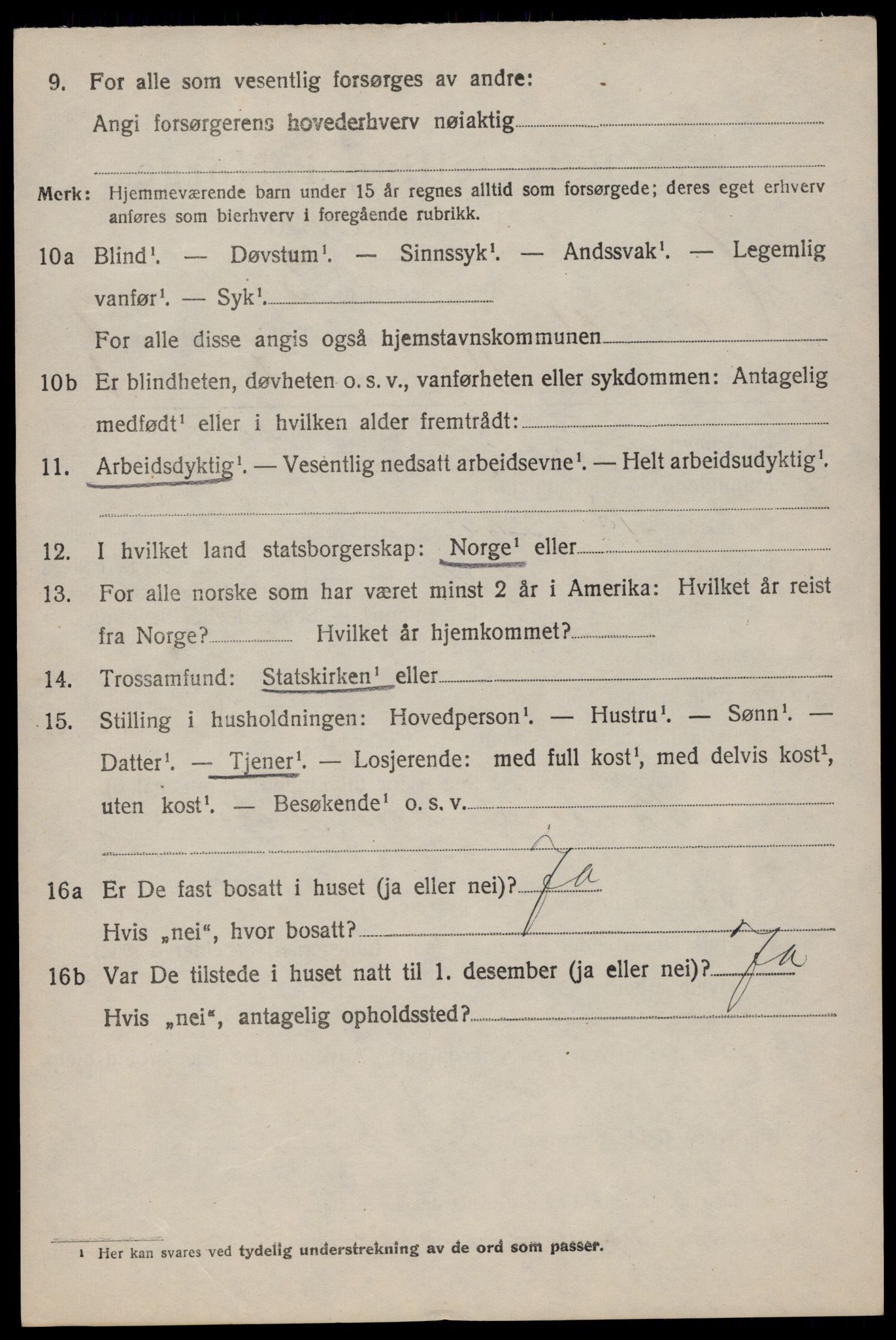 SAKO, Folketelling 1920 for 0827 Hjartdal herred, 1920, s. 2279