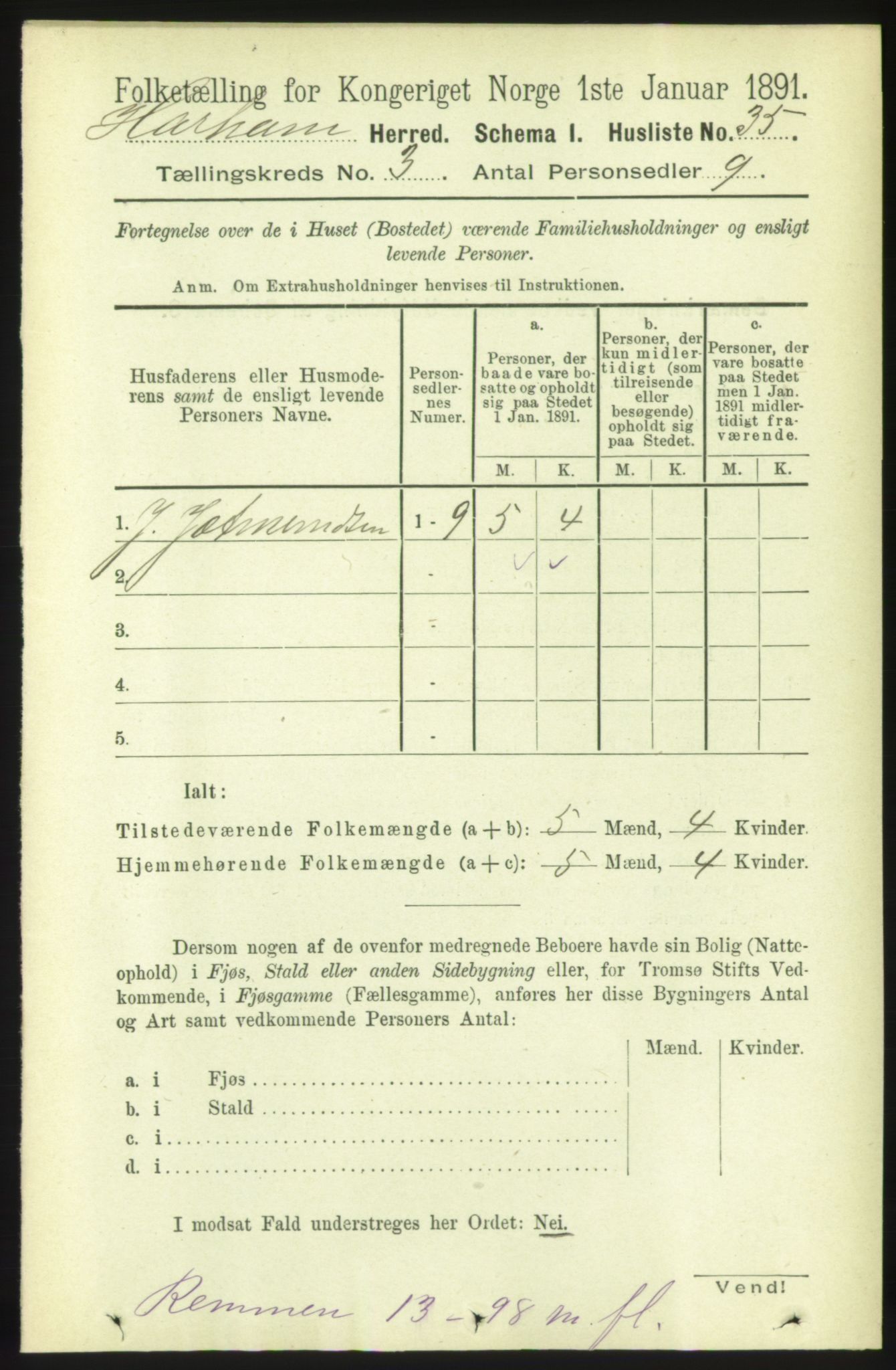 RA, Folketelling 1891 for 1534 Haram herred, 1891, s. 1172