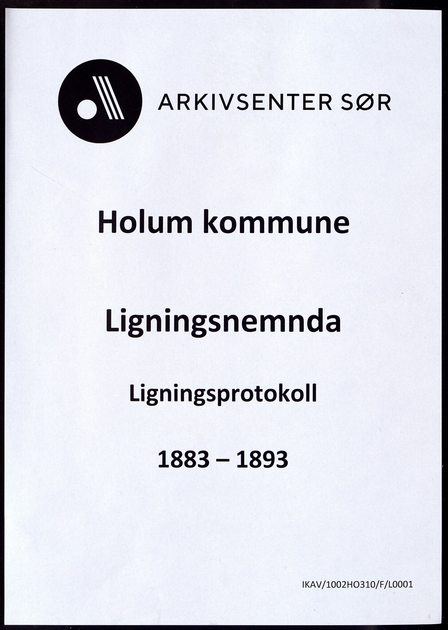 Holum kommune - Ligningskommisjonen/Nemnda, IKAV/1002HO310/F/L0001: Ligningsprotokoll, 1883-1893