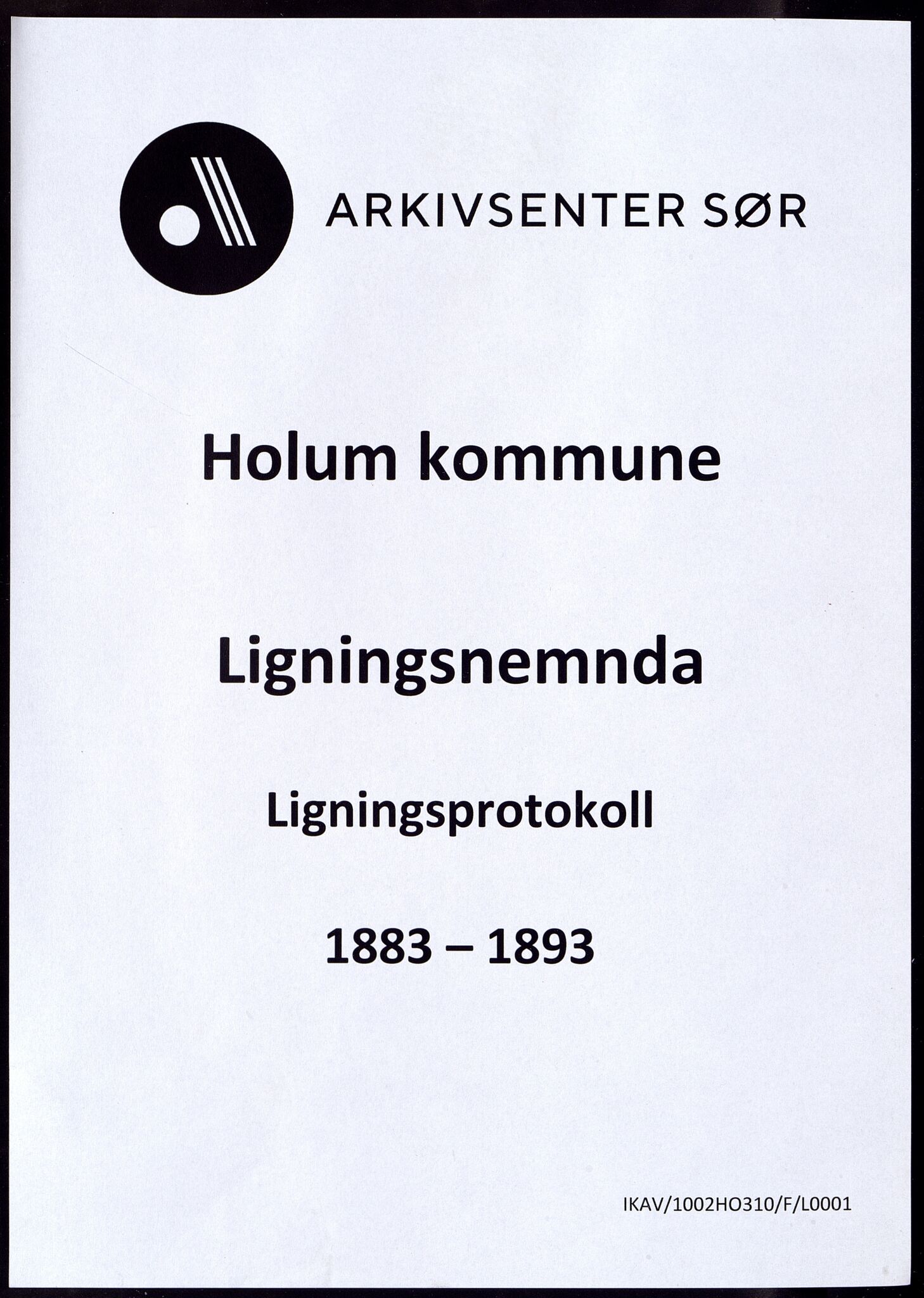 Holum kommune - Ligningskommisjonen/Nemnda, ARKSOR/1002HO310/F/L0001: Ligningsprotokoll, 1883-1893