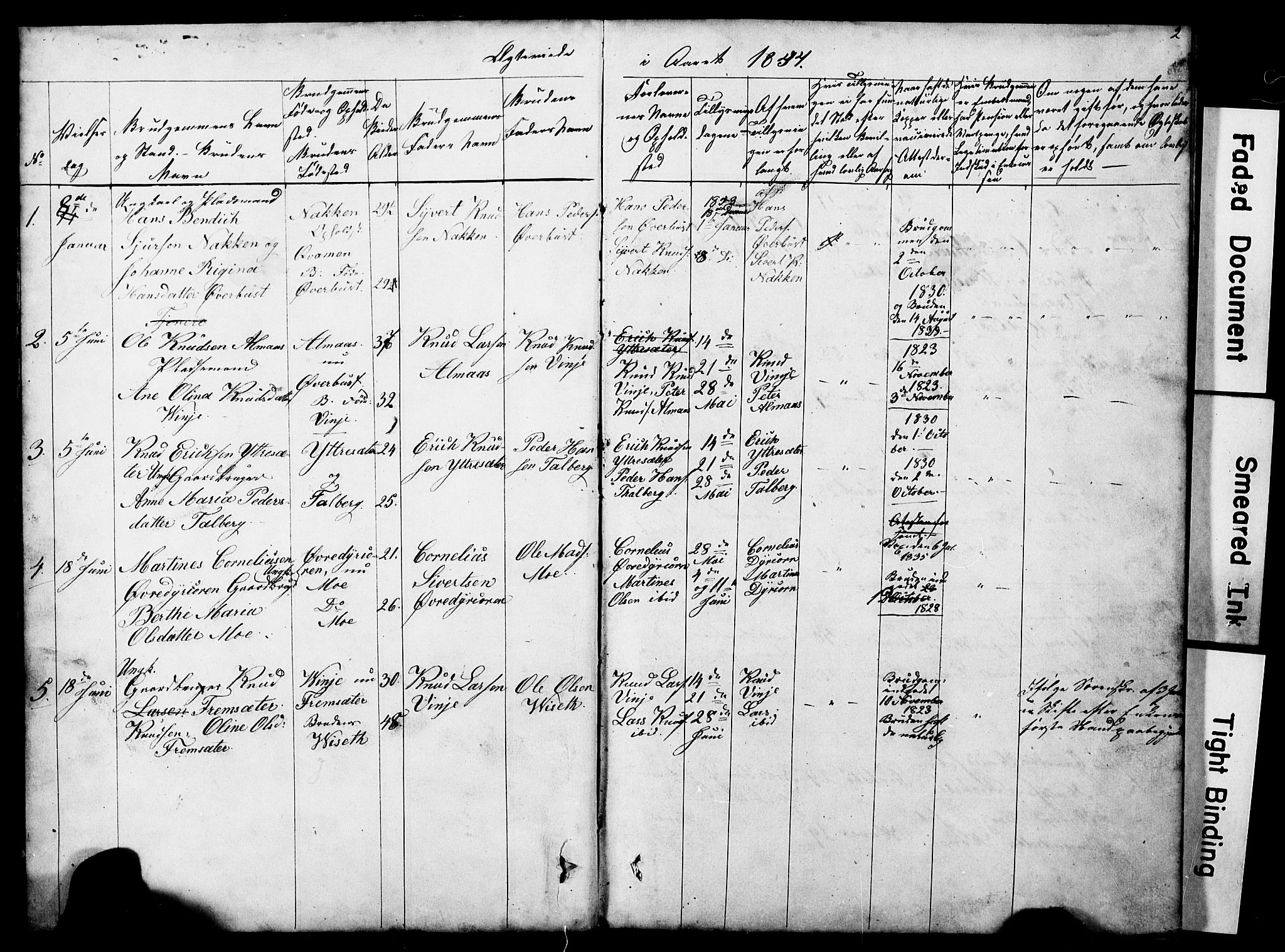 Ministerialprotokoller, klokkerbøker og fødselsregistre - Møre og Romsdal, AV/SAT-A-1454/521/L0301: Klokkerbok nr. 521C02, 1854-1881, s. 2