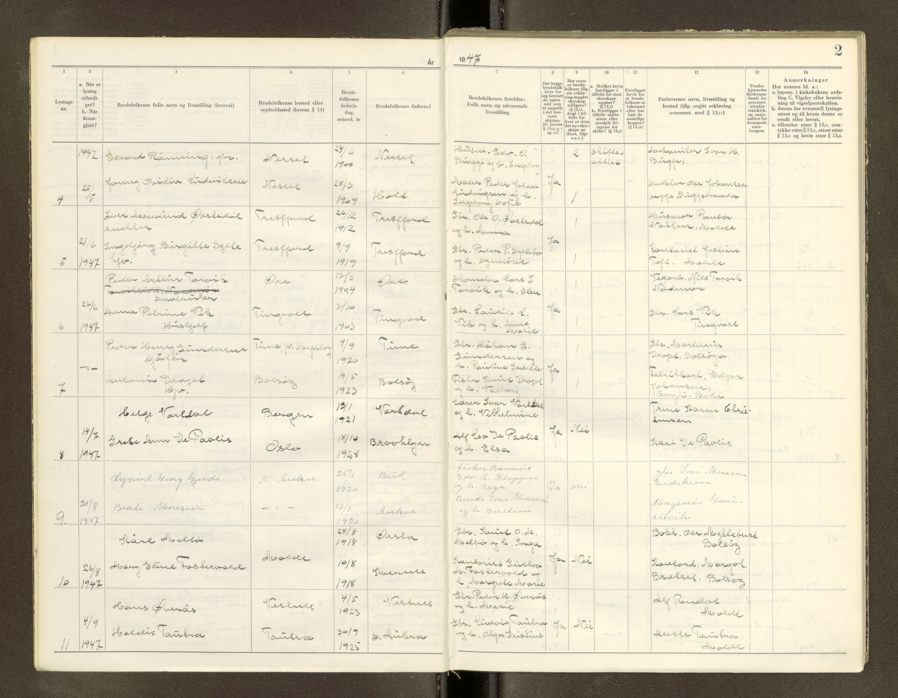 Romsdal sorenskriveri, AV/SAT-A-4149/1/6/6D/L0002: Lysingsbok, 1946-1969, s. 2