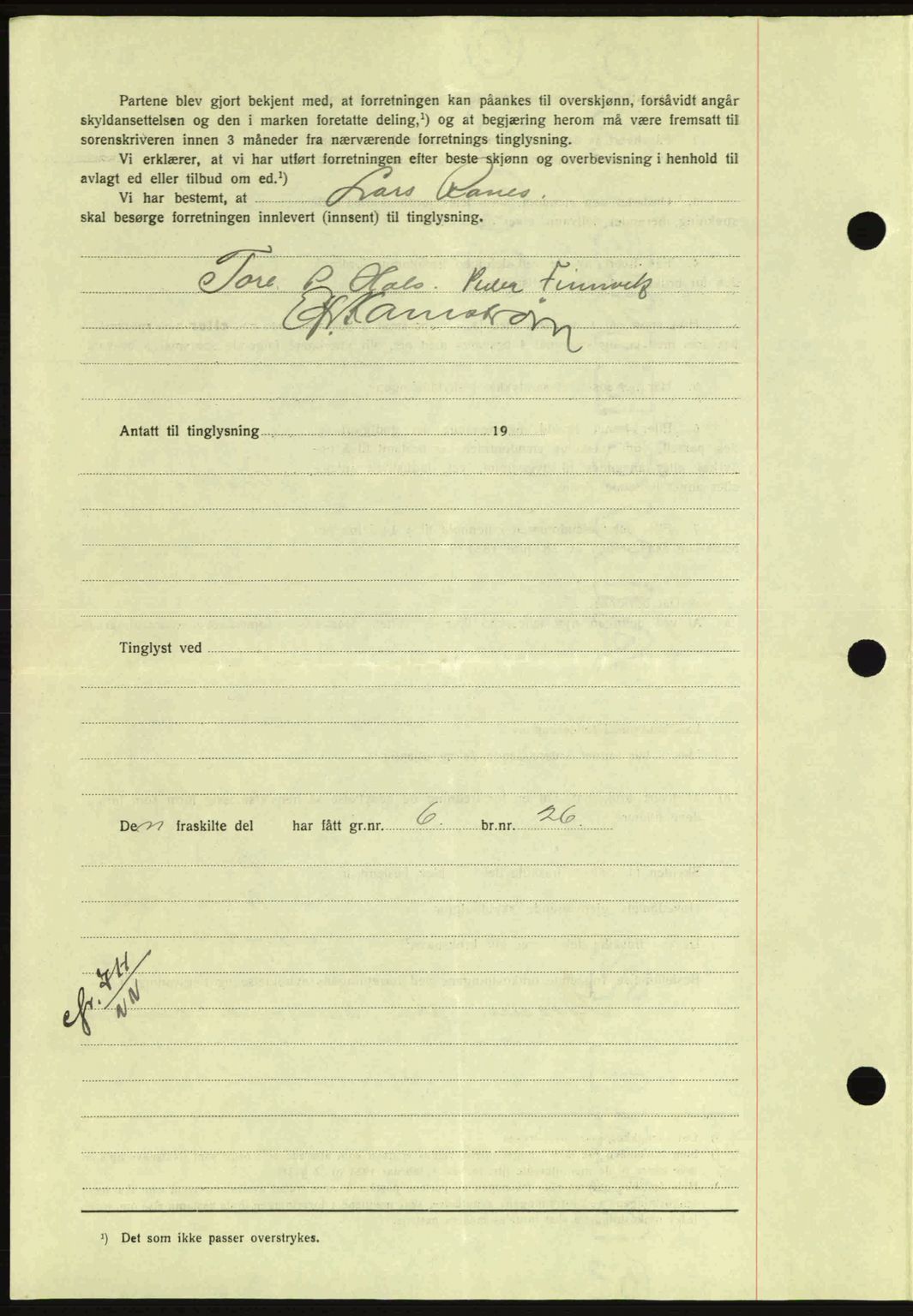 Nordmøre sorenskriveri, AV/SAT-A-4132/1/2/2Ca: Pantebok nr. A93, 1942-1942, Dagboknr: 2054/1942