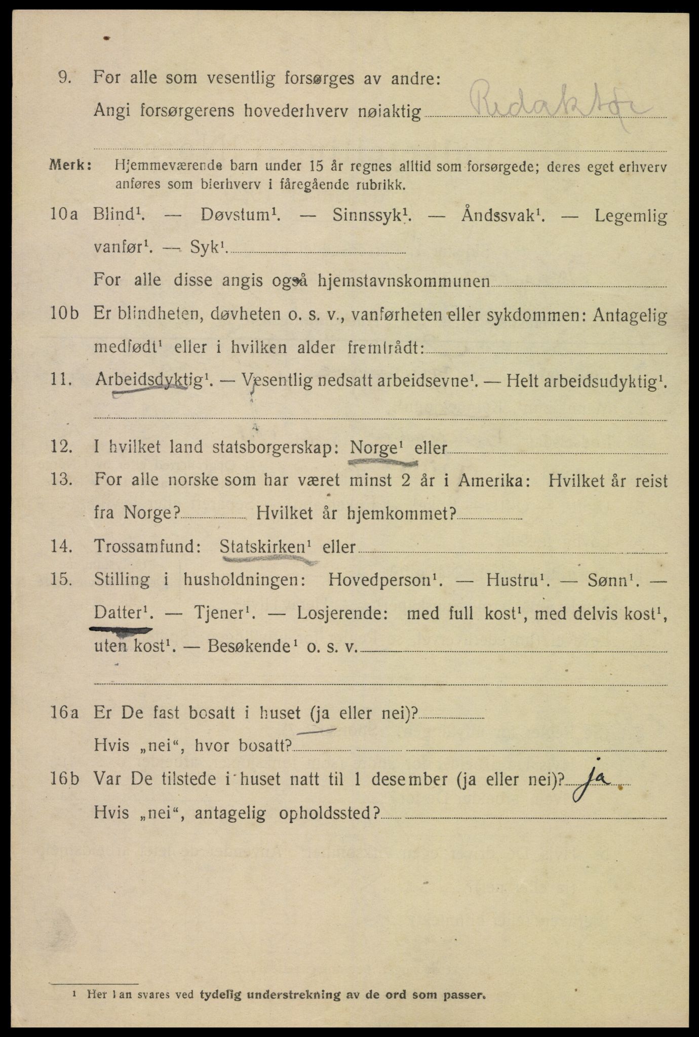SAK, Folketelling 1920 for 1001 Kristiansand kjøpstad, 1920, s. 14360