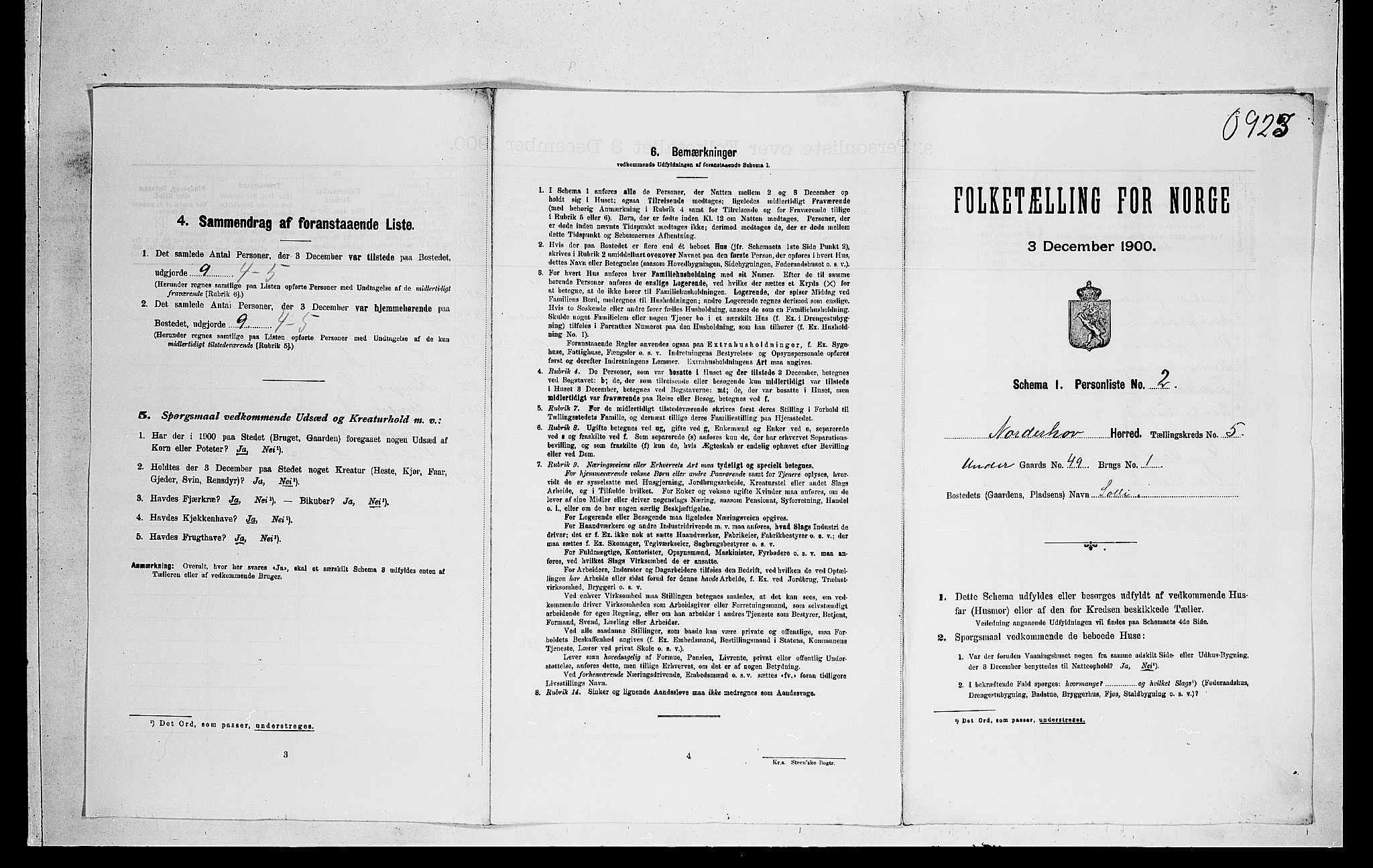 RA, Folketelling 1900 for 0613 Norderhov herred, 1900, s. 1207