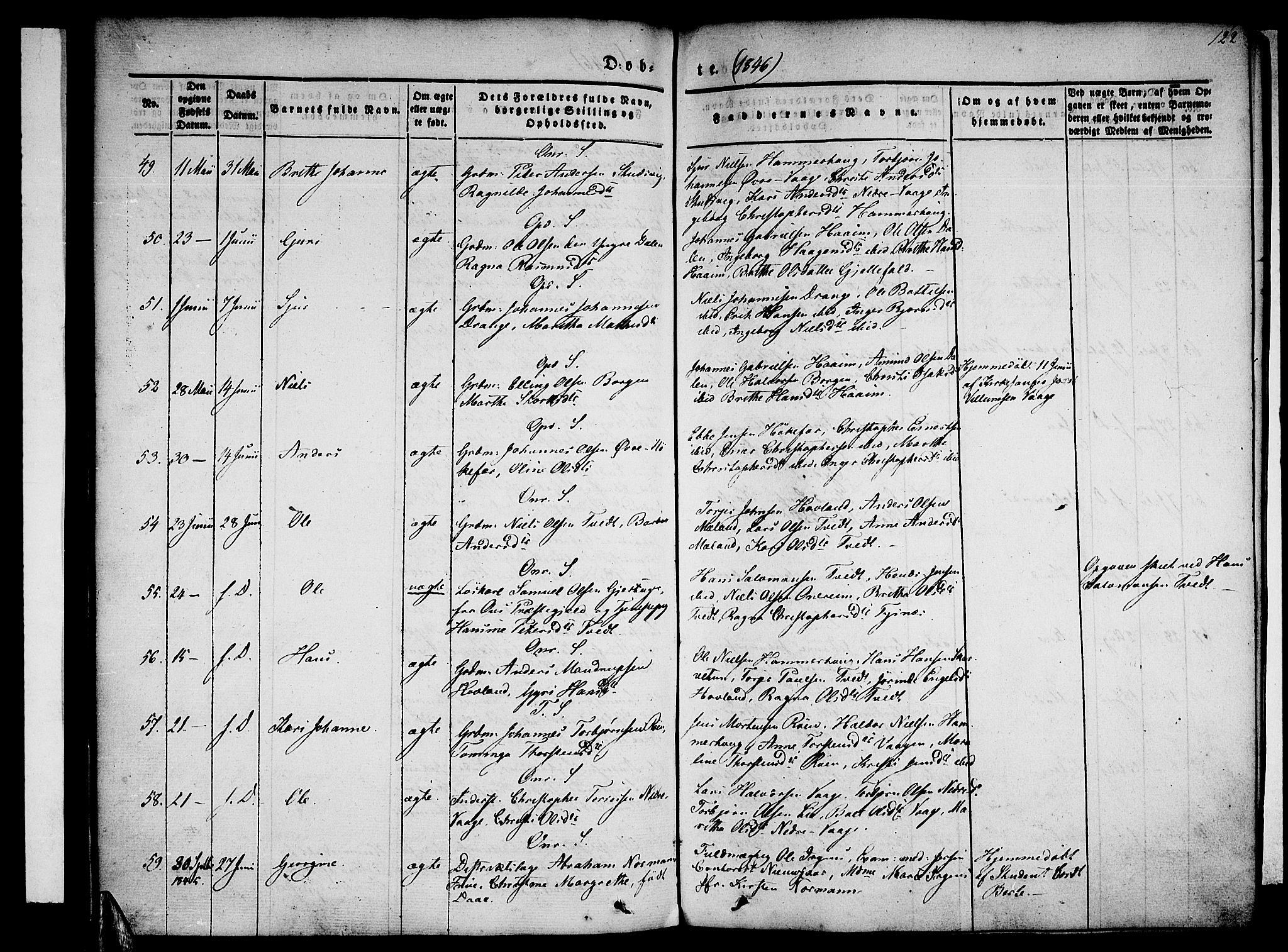 Tysnes sokneprestembete, AV/SAB-A-78601/H/Haa: Ministerialbok nr. A 9, 1837-1848, s. 122