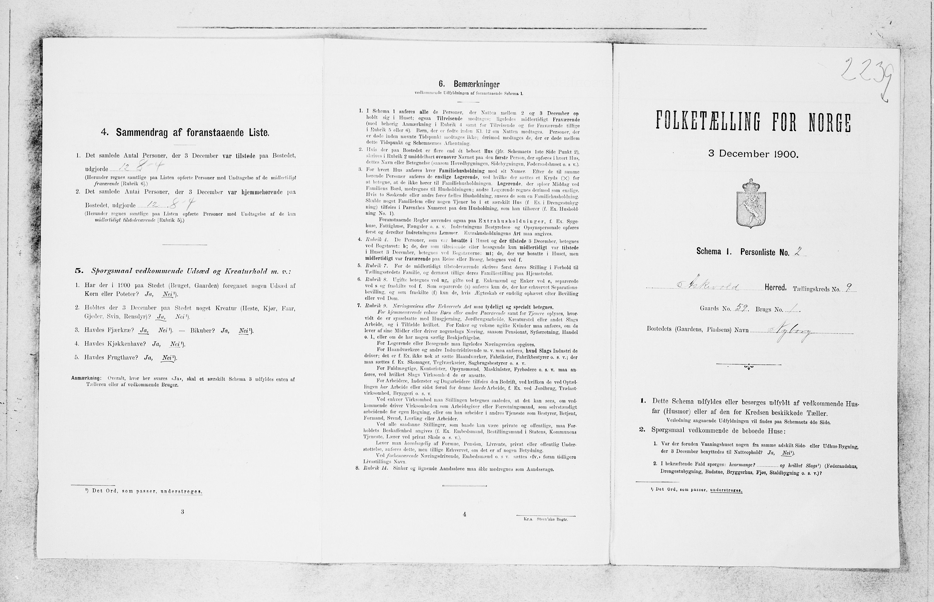 SAB, Folketelling 1900 for 1428 Askvoll herred, 1900, s. 797