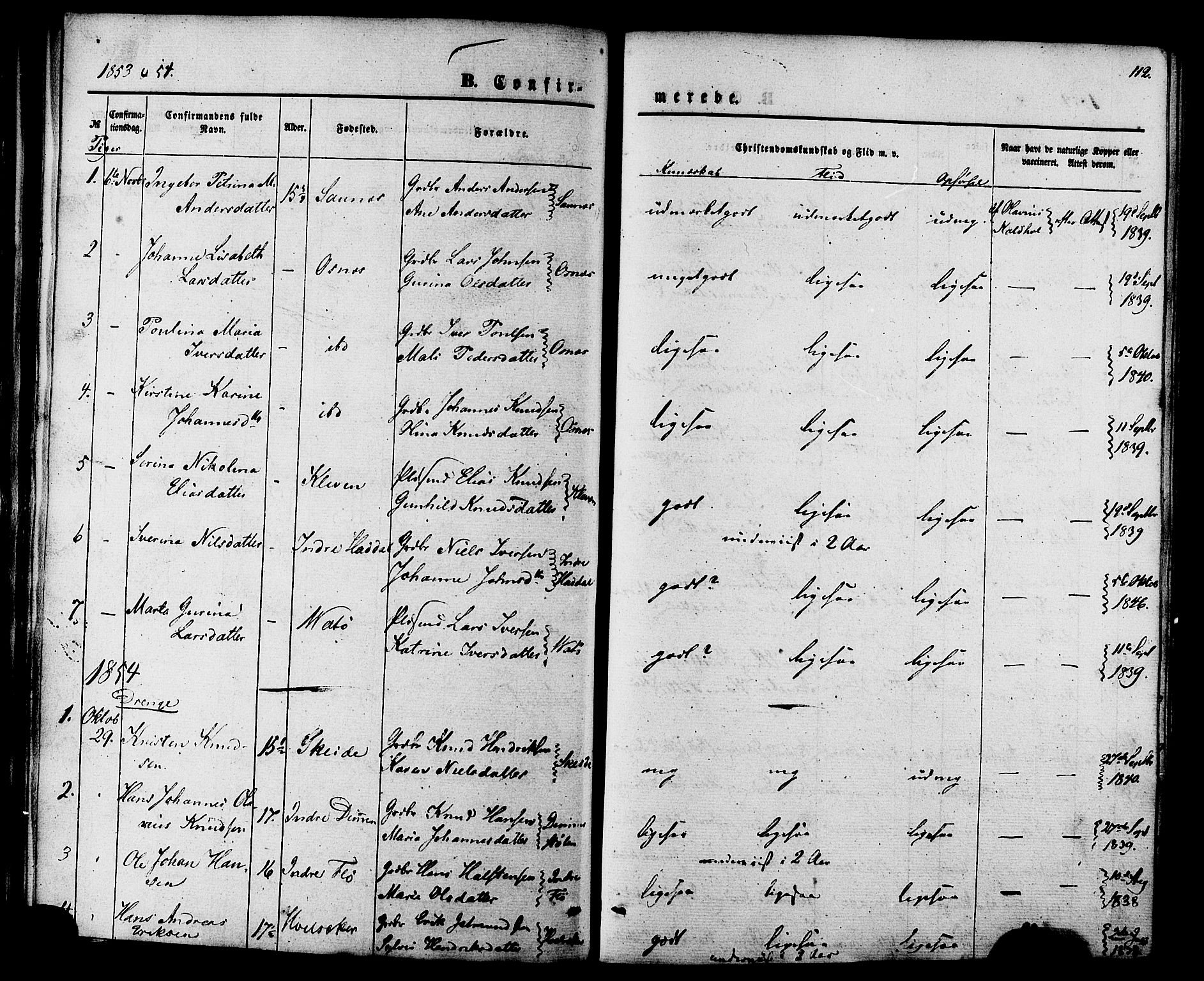 Ministerialprotokoller, klokkerbøker og fødselsregistre - Møre og Romsdal, AV/SAT-A-1454/509/L0105: Ministerialbok nr. 509A03, 1848-1882, s. 112