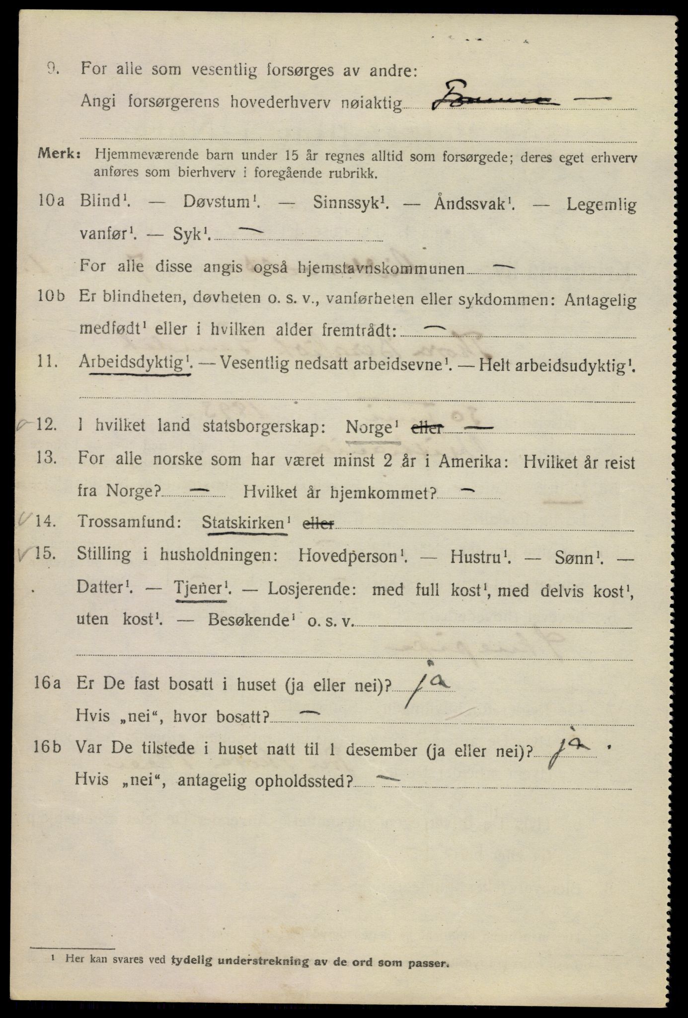 SAO, Folketelling 1920 for 0301 Kristiania kjøpstad, 1920, s. 462610