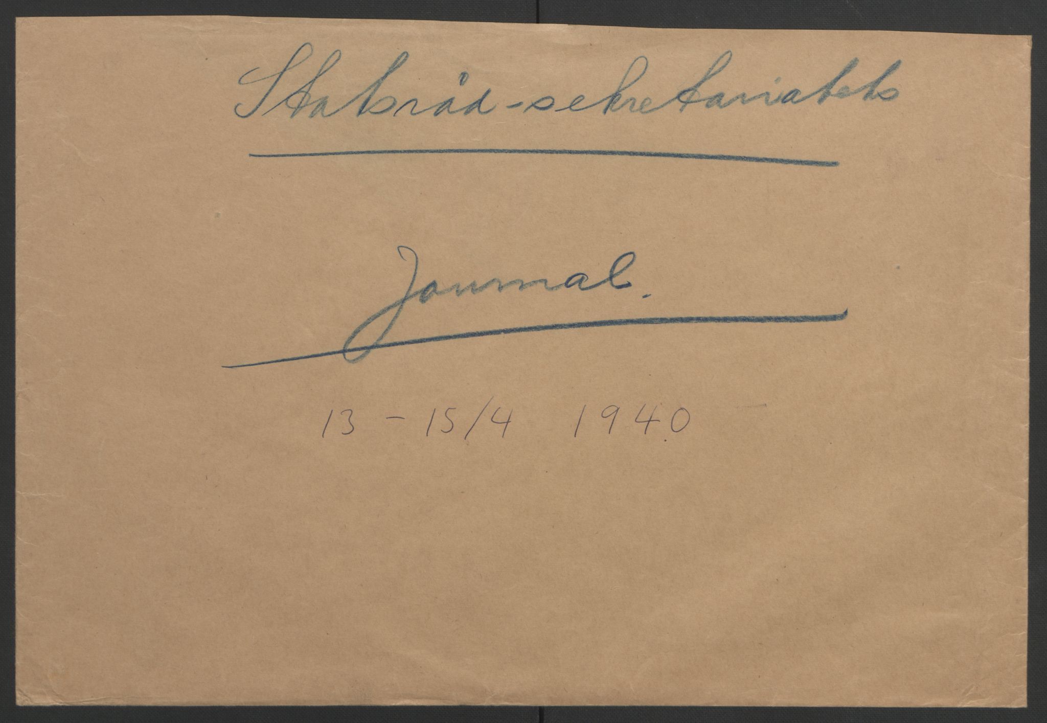 NS-administrasjonen 1940-1945 (Statsrådsekretariatet, de kommisariske statsråder mm), RA/S-4279/D/Db/L0111/0003: Saker fra krigsårene / Journal, 1940-1945, s. 7