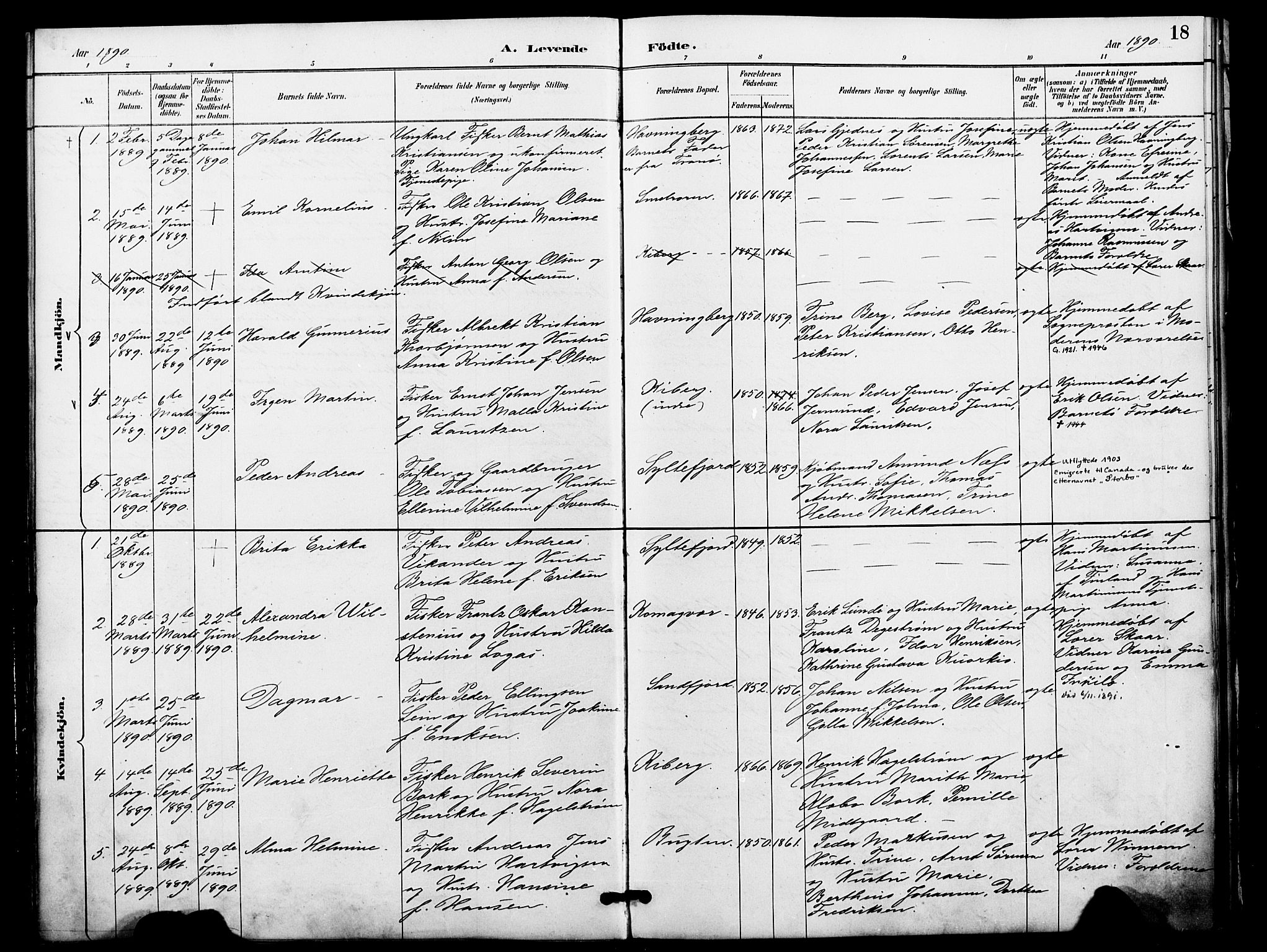 Vardø sokneprestkontor, AV/SATØ-S-1332/H/Ha/L0009kirke: Ministerialbok nr. 9, 1887-1898, s. 18