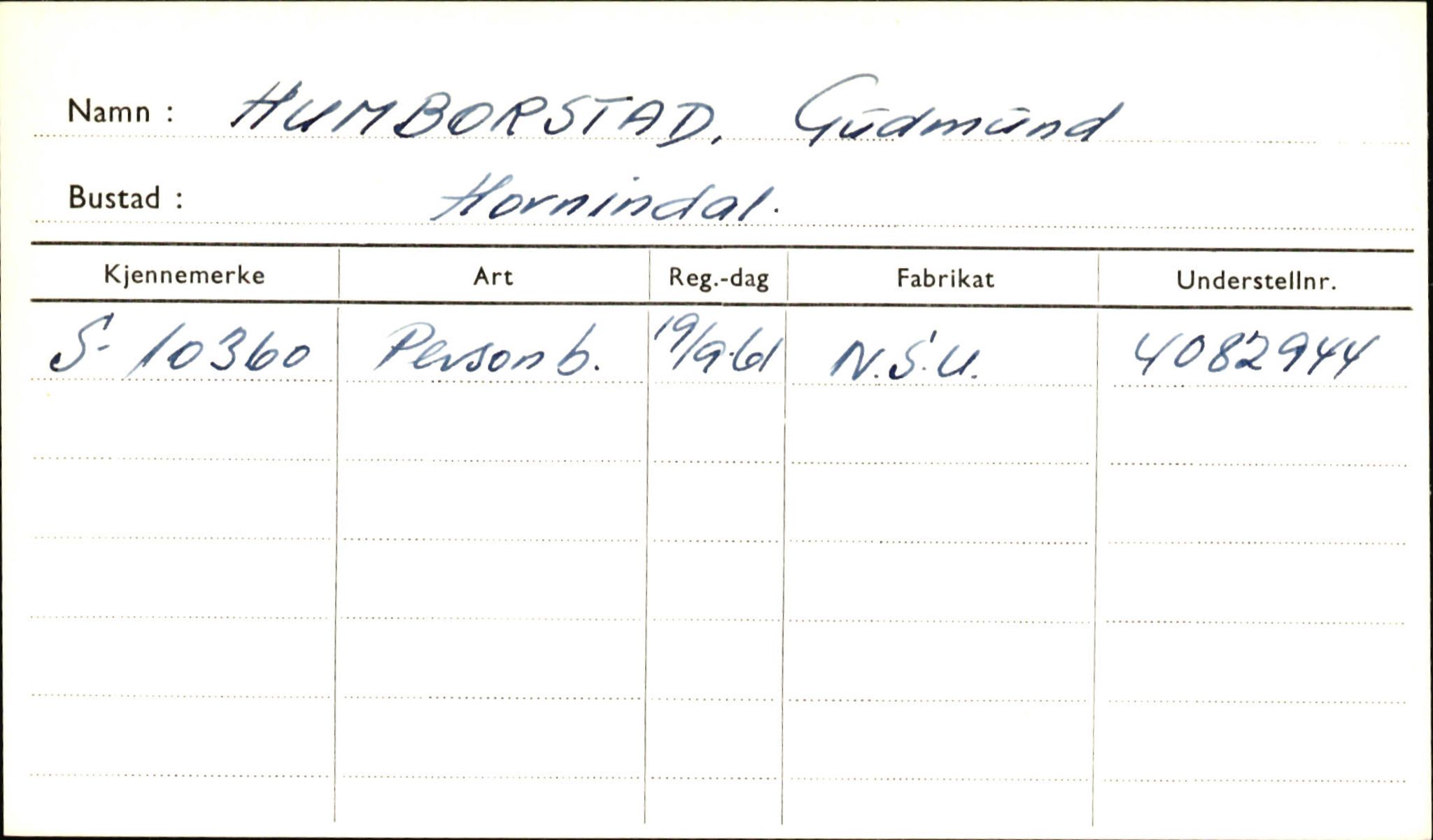 Statens vegvesen, Sogn og Fjordane vegkontor, SAB/A-5301/4/F/L0001A: Eigarregister Fjordane til 1.6.1961, 1930-1961, s. 741