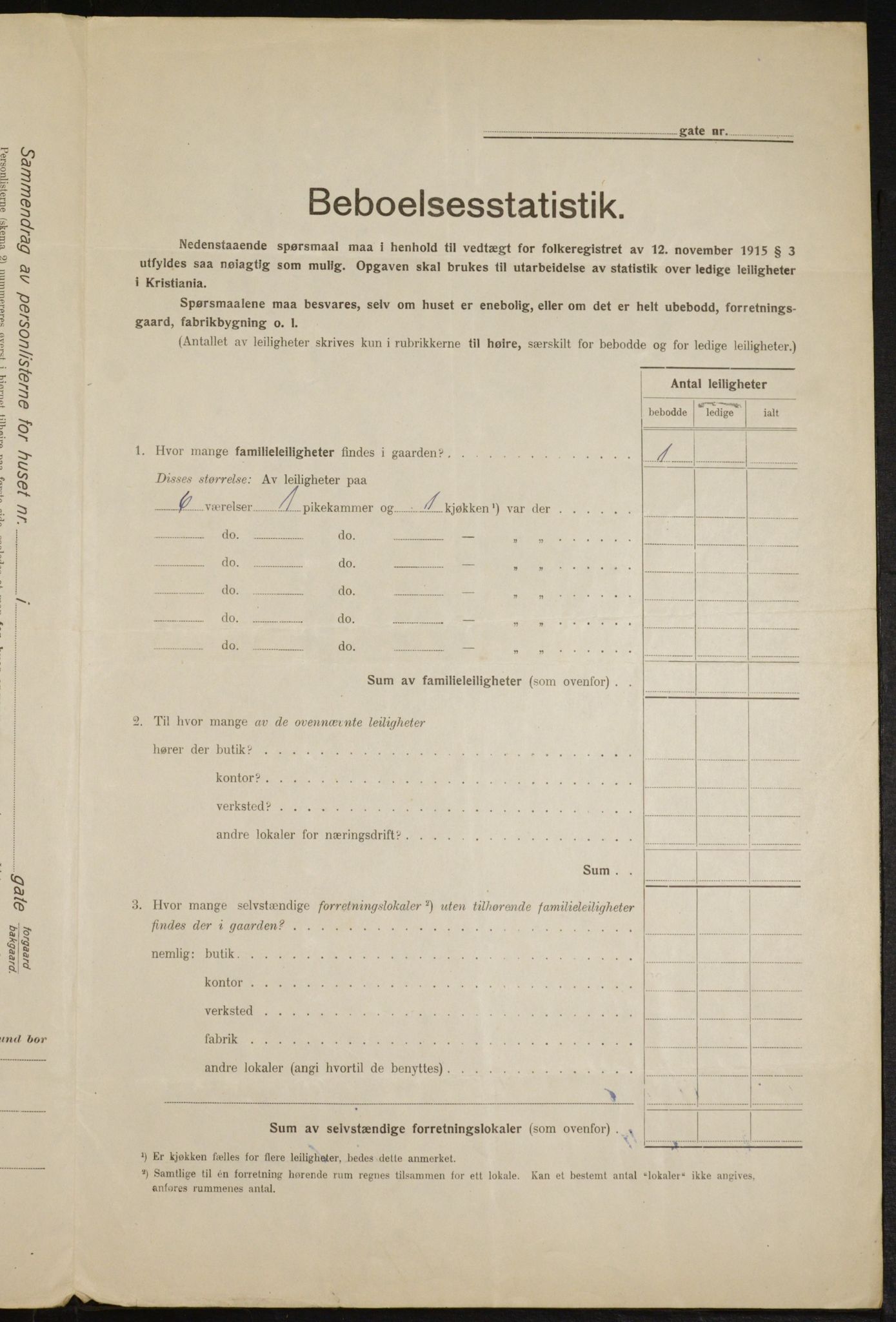 OBA, Kommunal folketelling 1.2.1916 for Kristiania, 1916, s. 97533