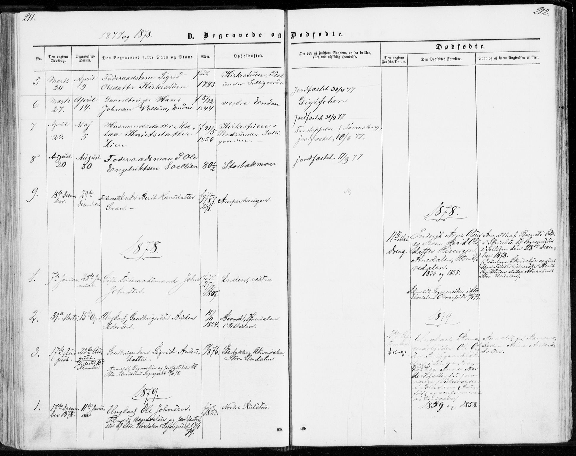 Sollia prestekontor, SAH/PREST-050/H/Ha/Haa/L0001: Ministerialbok nr. 1, 1856-1885, s. 211-212