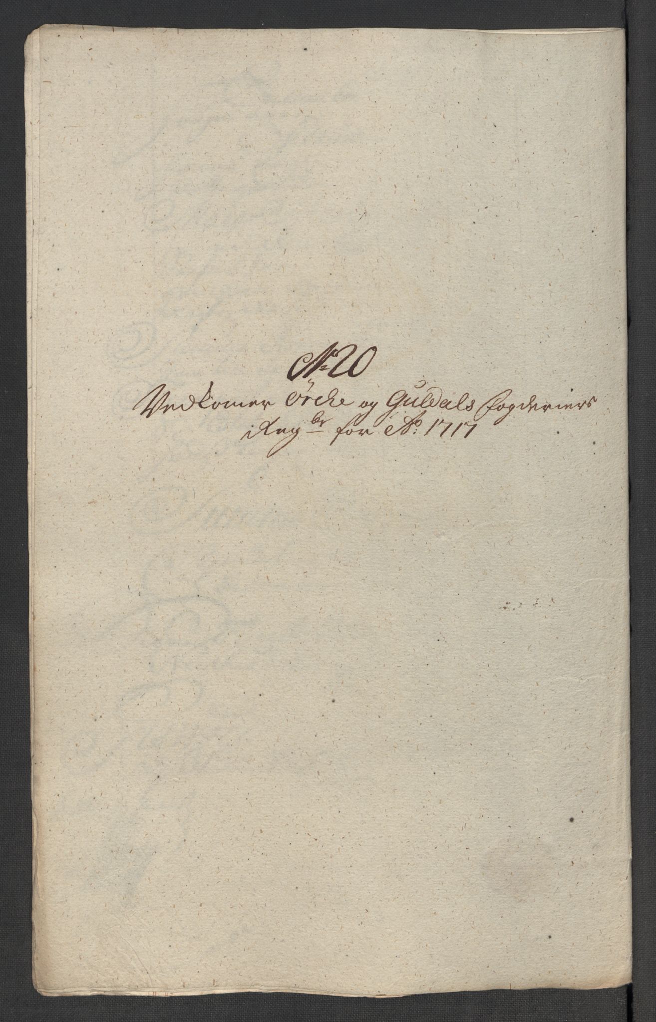 Rentekammeret inntil 1814, Reviderte regnskaper, Fogderegnskap, RA/EA-4092/R60/L3969: Fogderegnskap Orkdal og Gauldal, 1717, s. 209