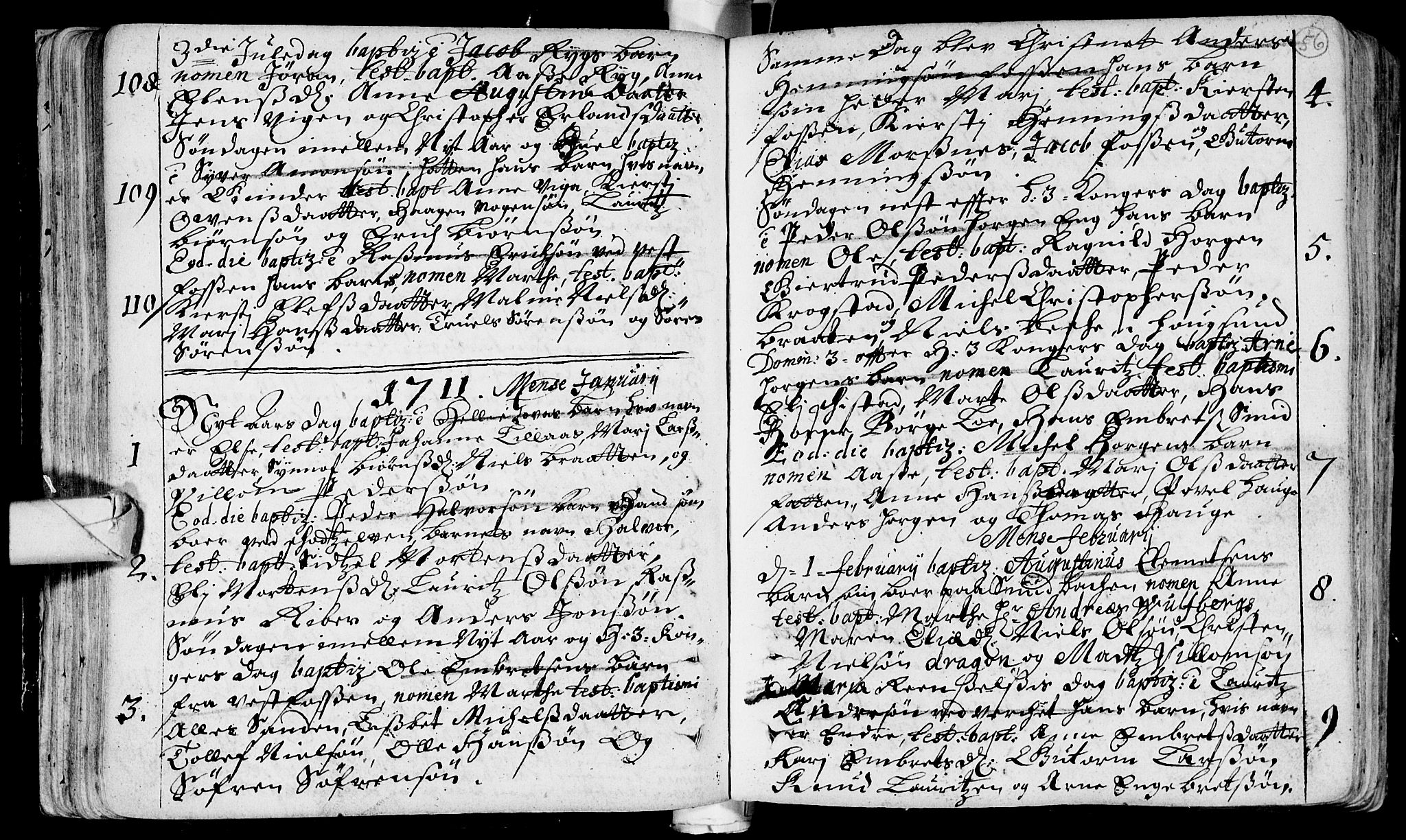 Eiker kirkebøker, SAKO/A-4/F/Fa/L0002: Ministerialbok nr. I 2, 1705-1724, s. 56