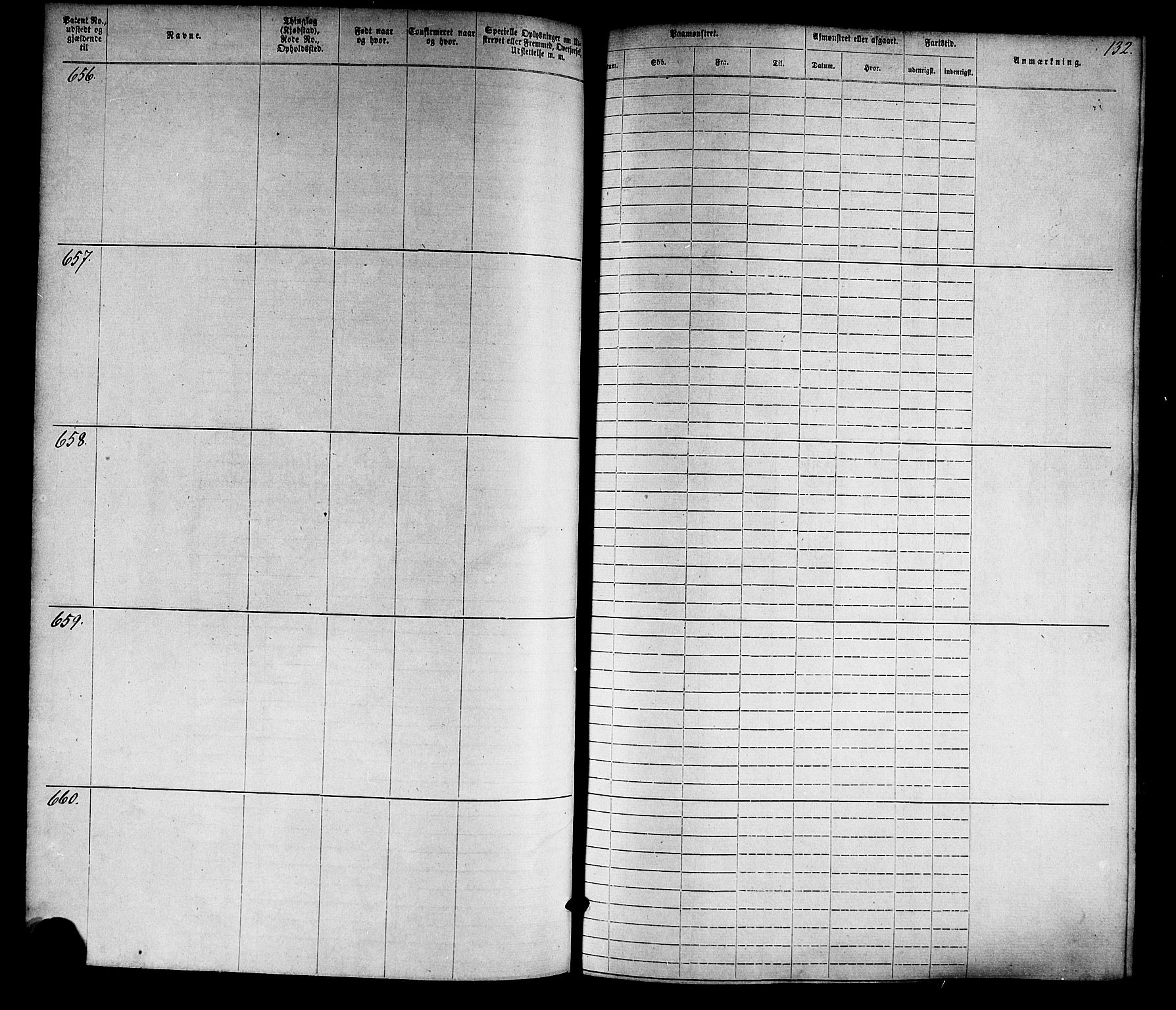 Farsund mønstringskrets, SAK/2031-0017/F/Fa/L0005: Annotasjonsrulle nr 1-1910 med register, Z-2, 1869-1877, s. 160