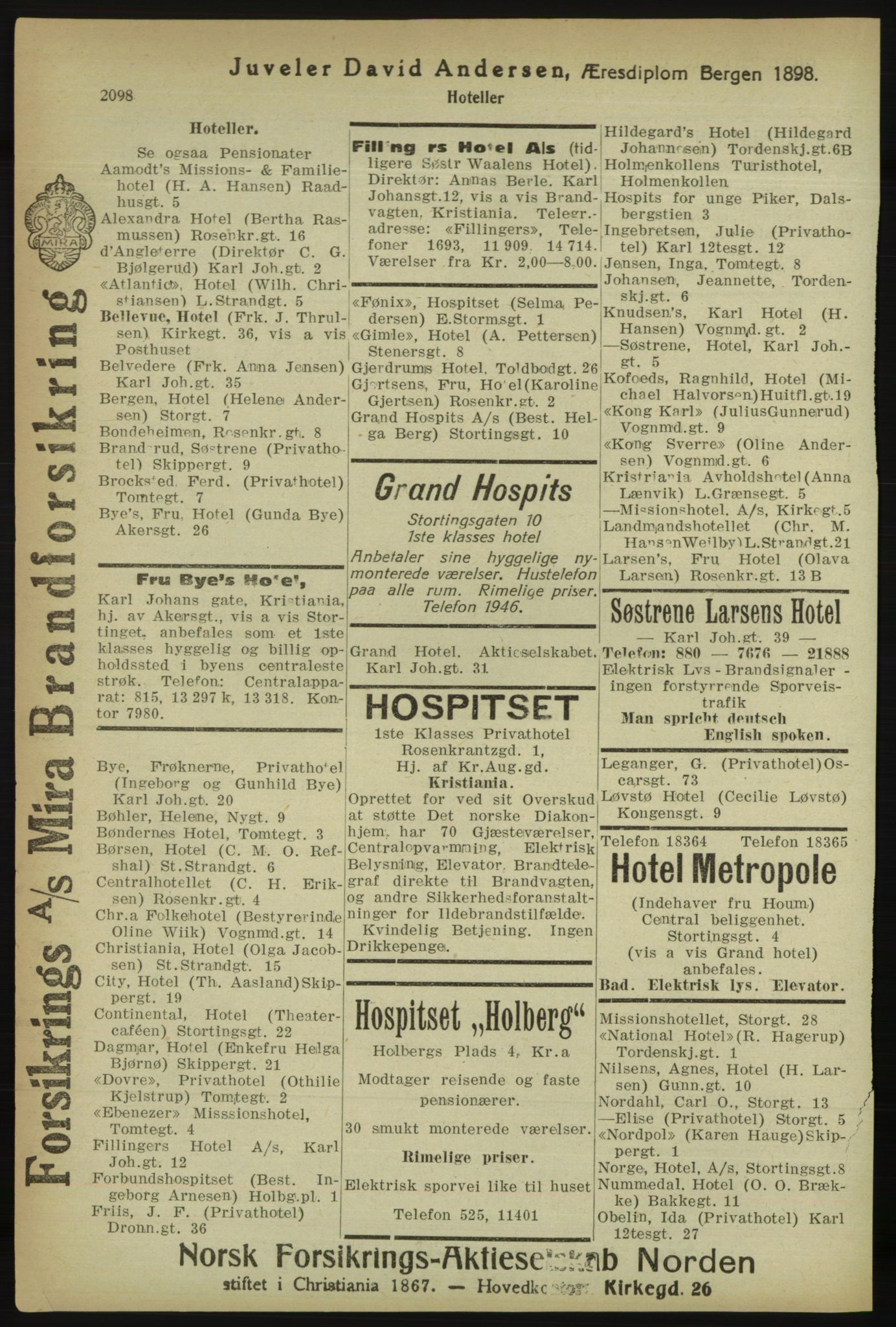 Kristiania/Oslo adressebok, PUBL/-, 1918, s. 2251