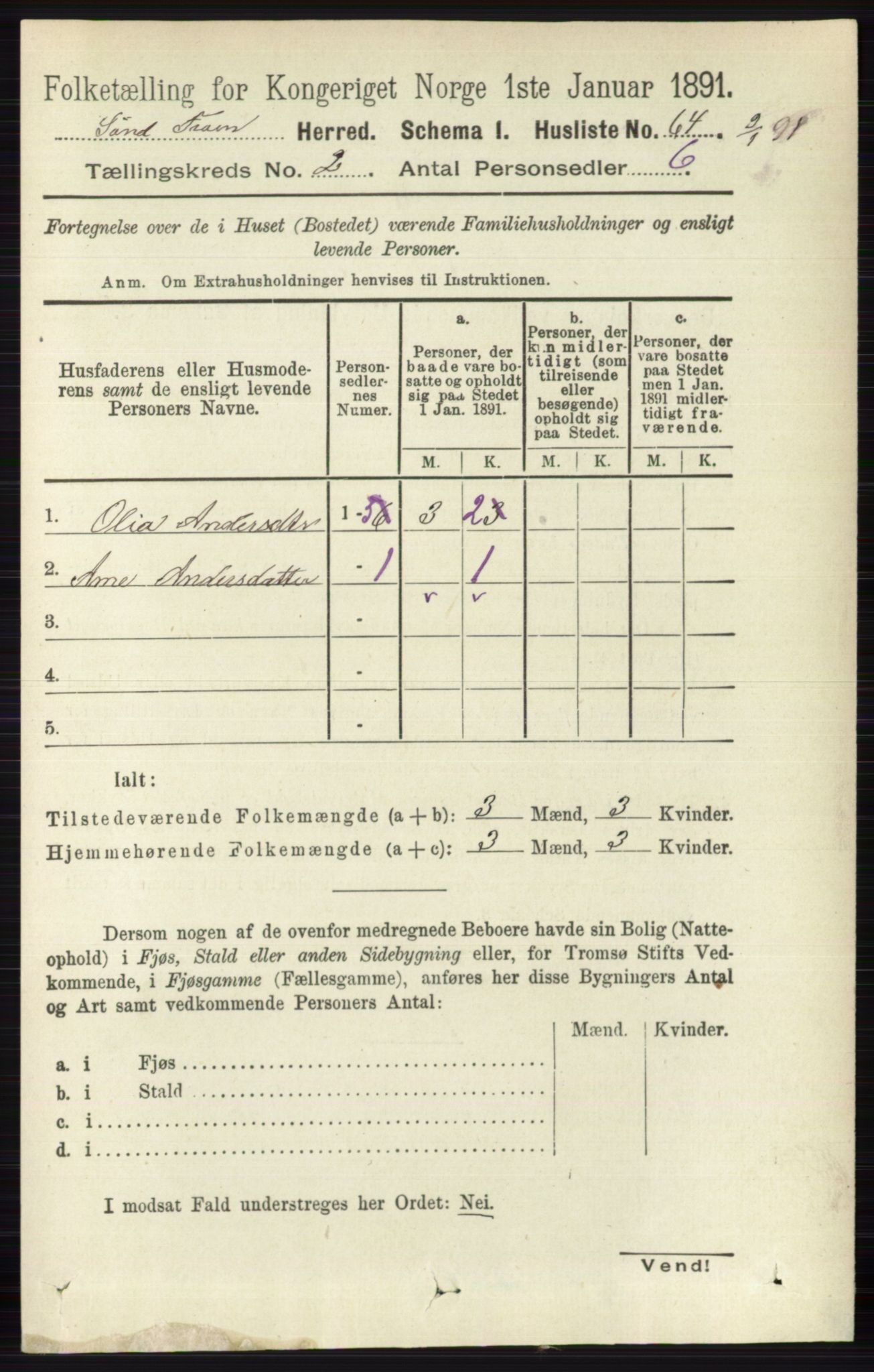 RA, Folketelling 1891 for 0519 Sør-Fron herred, 1891, s. 559