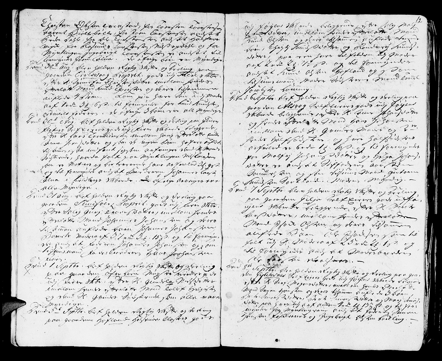 Stiftamtmannen i Bergen, AV/SAB-A-100006/F/Fd/Fdd/0001 / Lnr. 1970 - Sunnhordland, 1731-1745, s. 11b-12a
