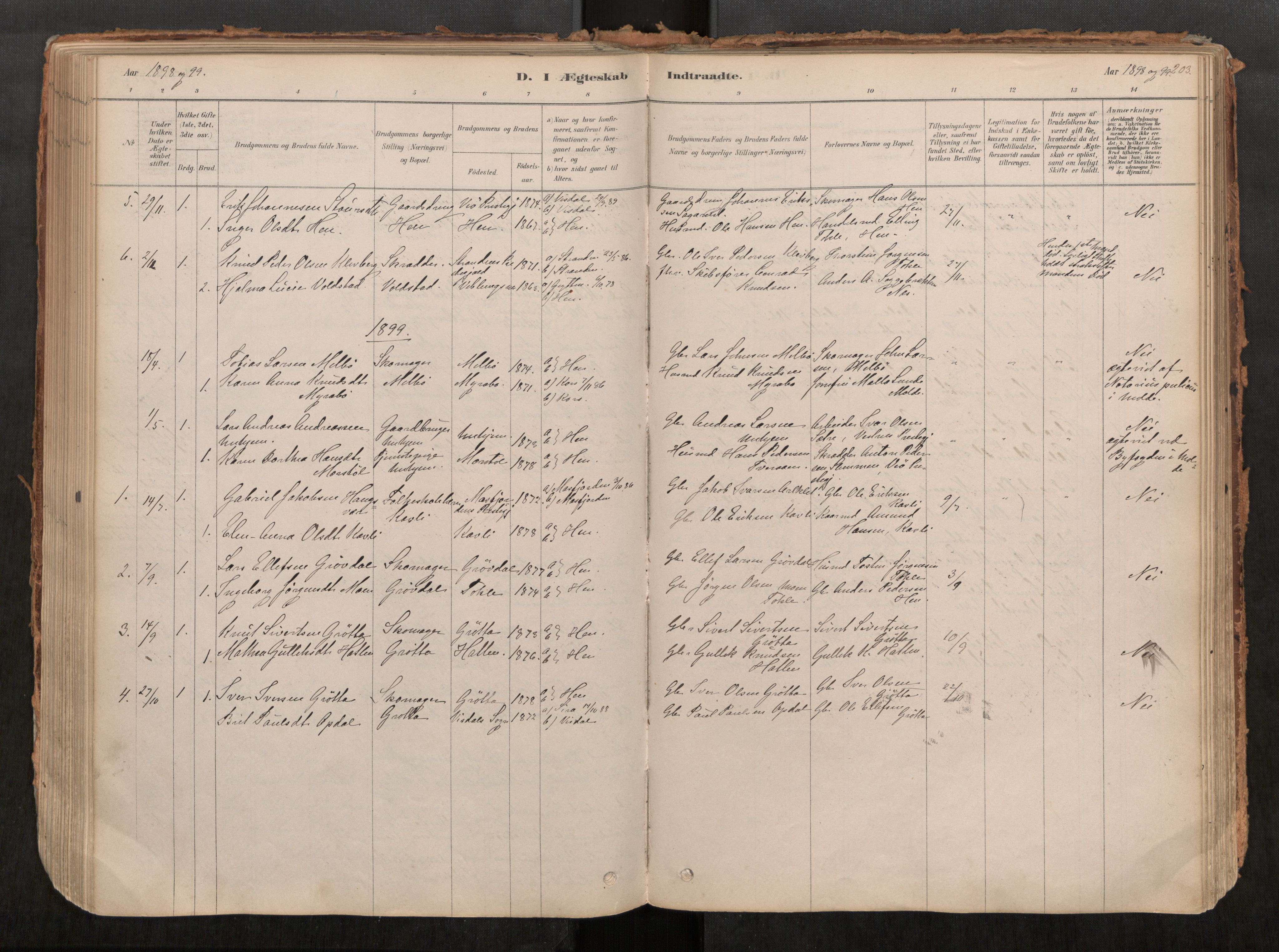 Ministerialprotokoller, klokkerbøker og fødselsregistre - Møre og Romsdal, SAT/A-1454/545/L0594: Ministerialbok nr. 545A03, 1878-1920, s. 203