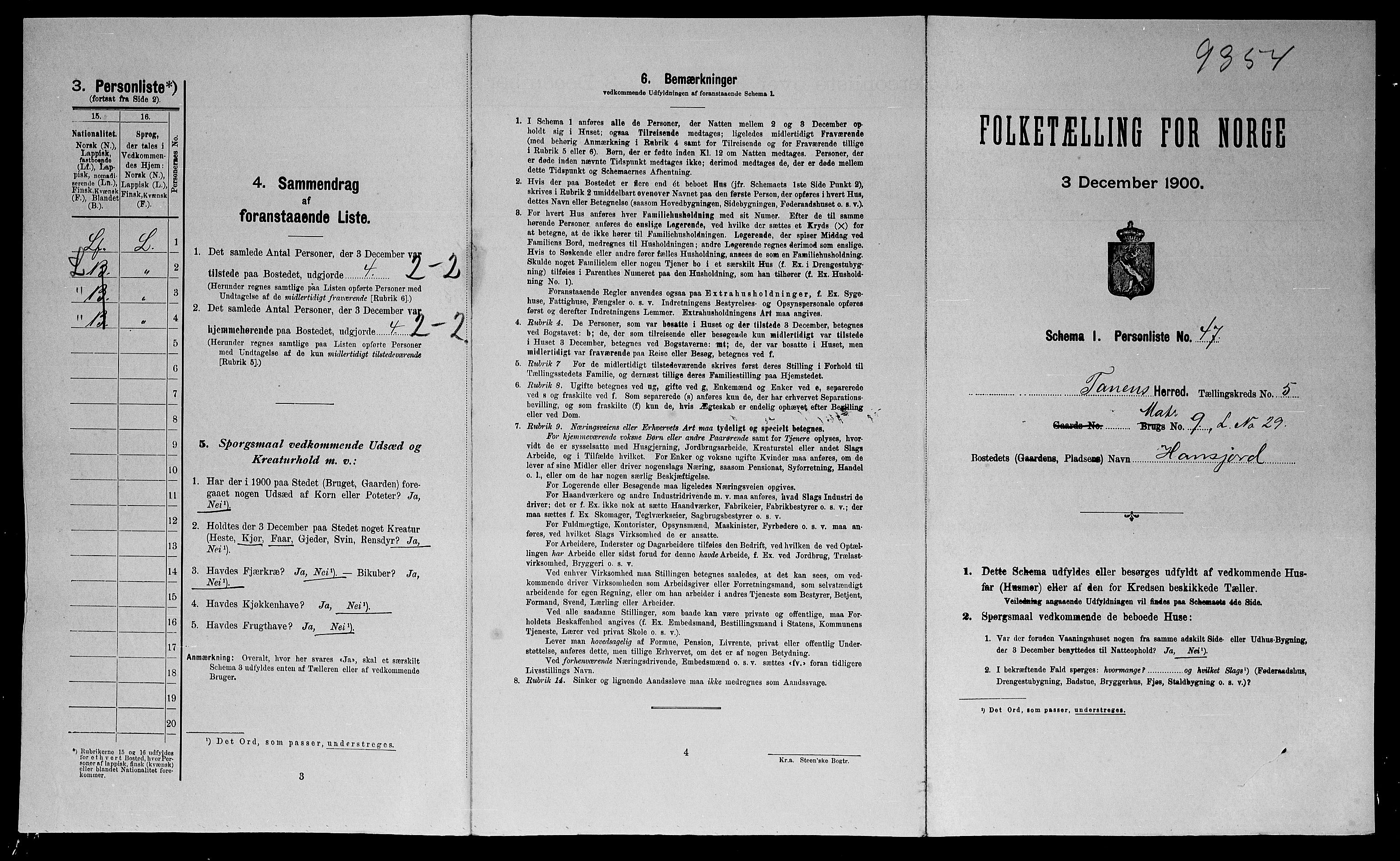 SATØ, Folketelling 1900 for 2025 Tana herred, 1900, s. 866