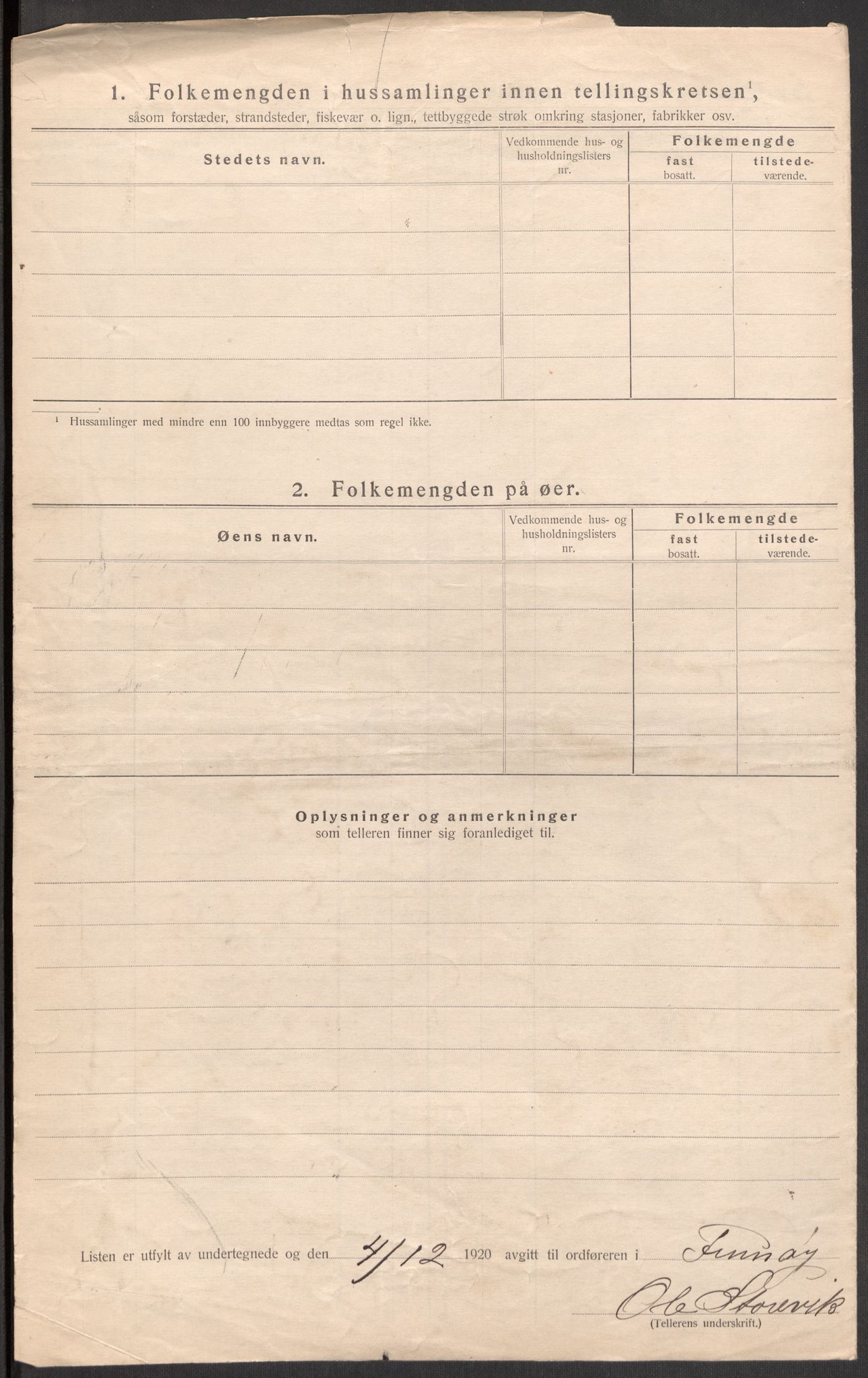 SAST, Folketelling 1920 for 1141 Finnøy herred, 1920, s. 23