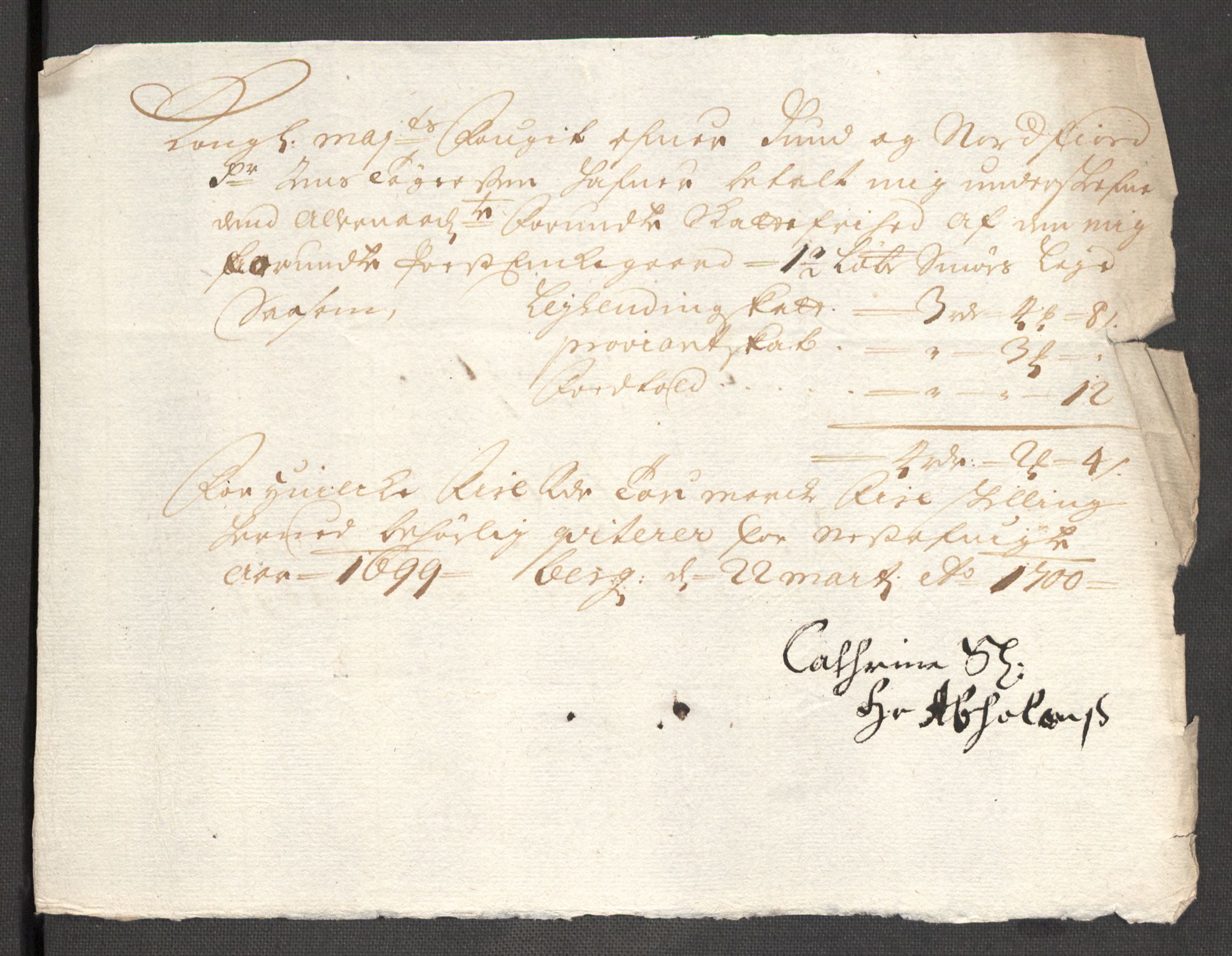 Rentekammeret inntil 1814, Reviderte regnskaper, Fogderegnskap, AV/RA-EA-4092/R53/L3424: Fogderegnskap Sunn- og Nordfjord, 1699, s. 369