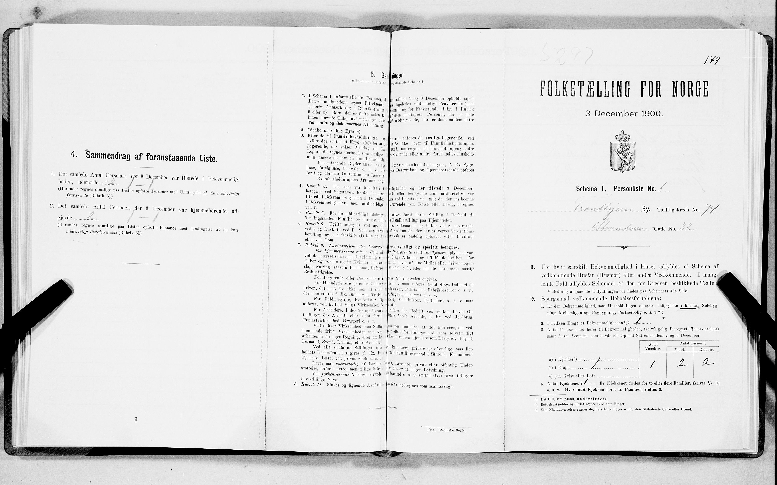 SAT, Folketelling 1900 for 1601 Trondheim kjøpstad, 1900, s. 14609
