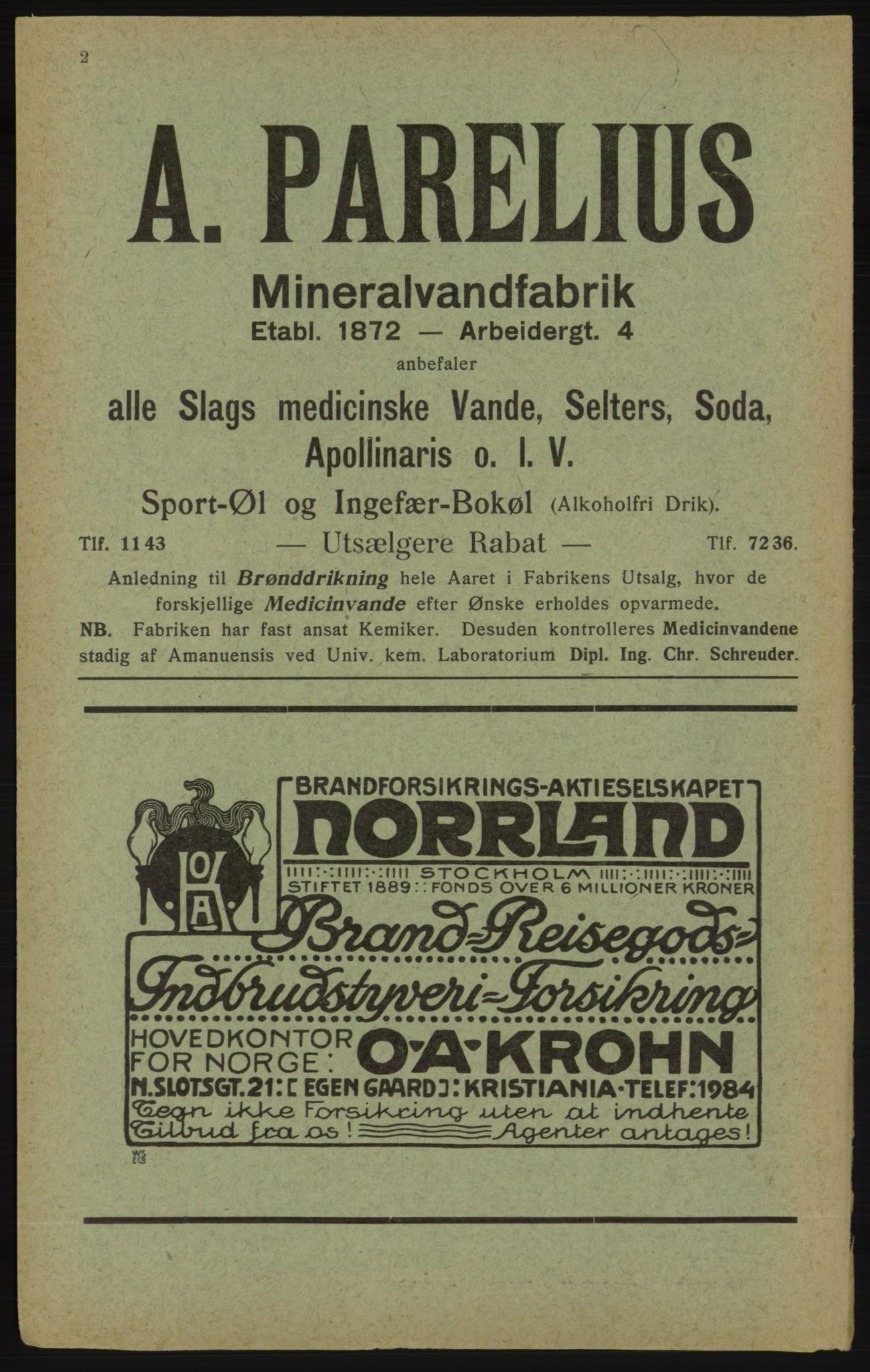 Kristiania/Oslo adressebok, PUBL/-, 1913, s. 4