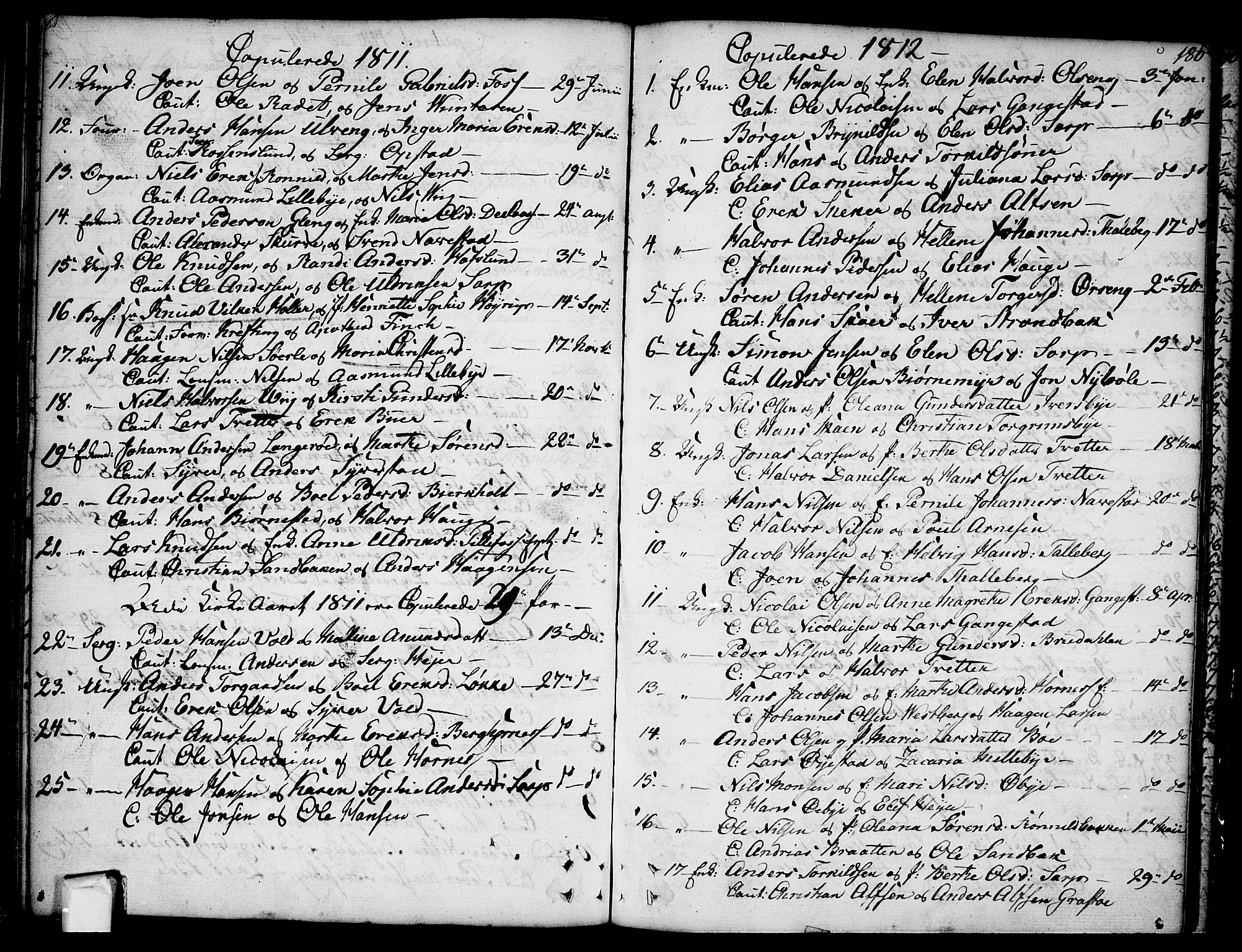 Skjeberg prestekontor Kirkebøker, AV/SAO-A-10923/F/Fa/L0003: Ministerialbok nr. I 3, 1792-1814, s. 180