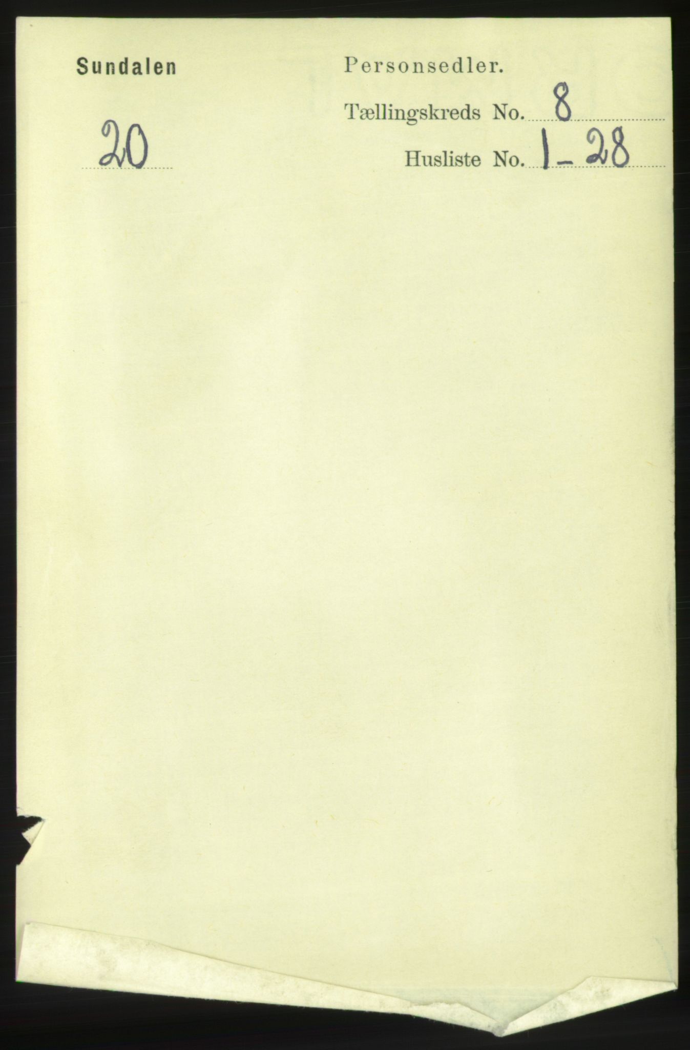 RA, Folketelling 1891 for 1563 Sunndal herred, 1891, s. 2148