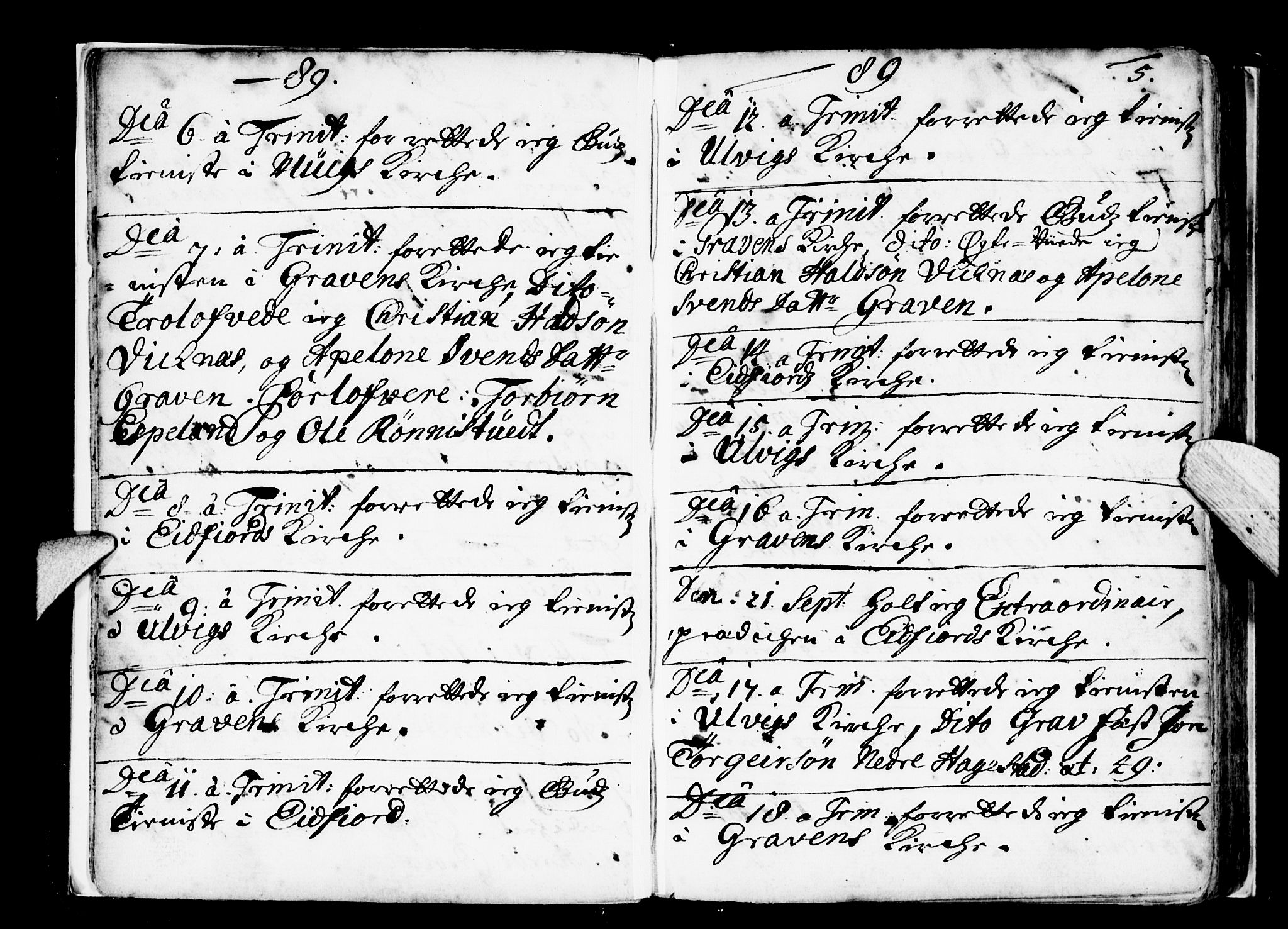Ulvik sokneprestembete, AV/SAB-A-78801/H/Haa: Ministerialbok nr. A 2, 1689-1706, s. 5