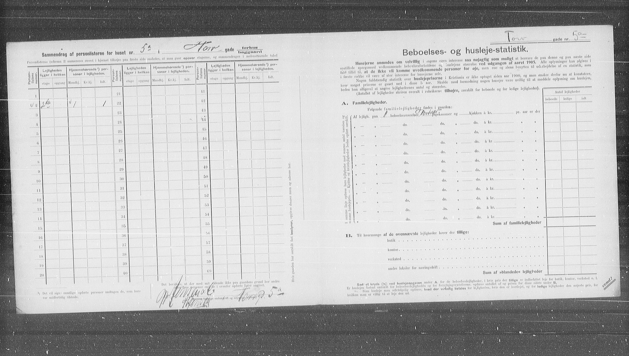 OBA, Kommunal folketelling 31.12.1905 for Kristiania kjøpstad, 1905, s. 60235