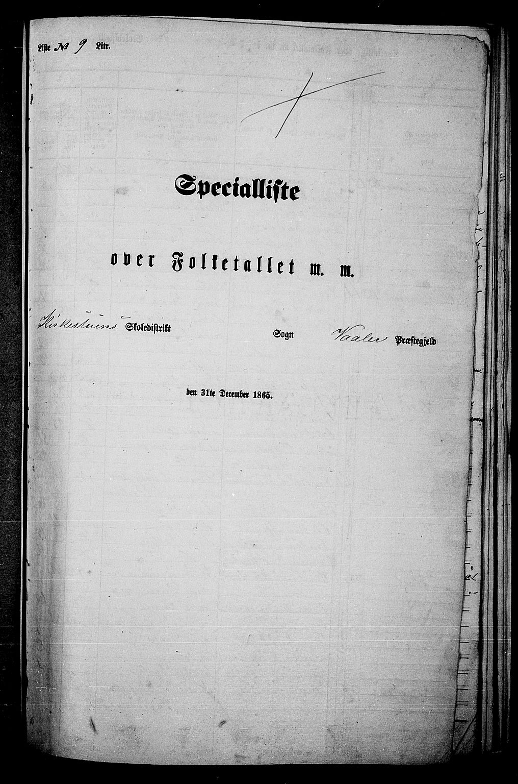 RA, Folketelling 1865 for 0426P Våler prestegjeld, 1865, s. 132