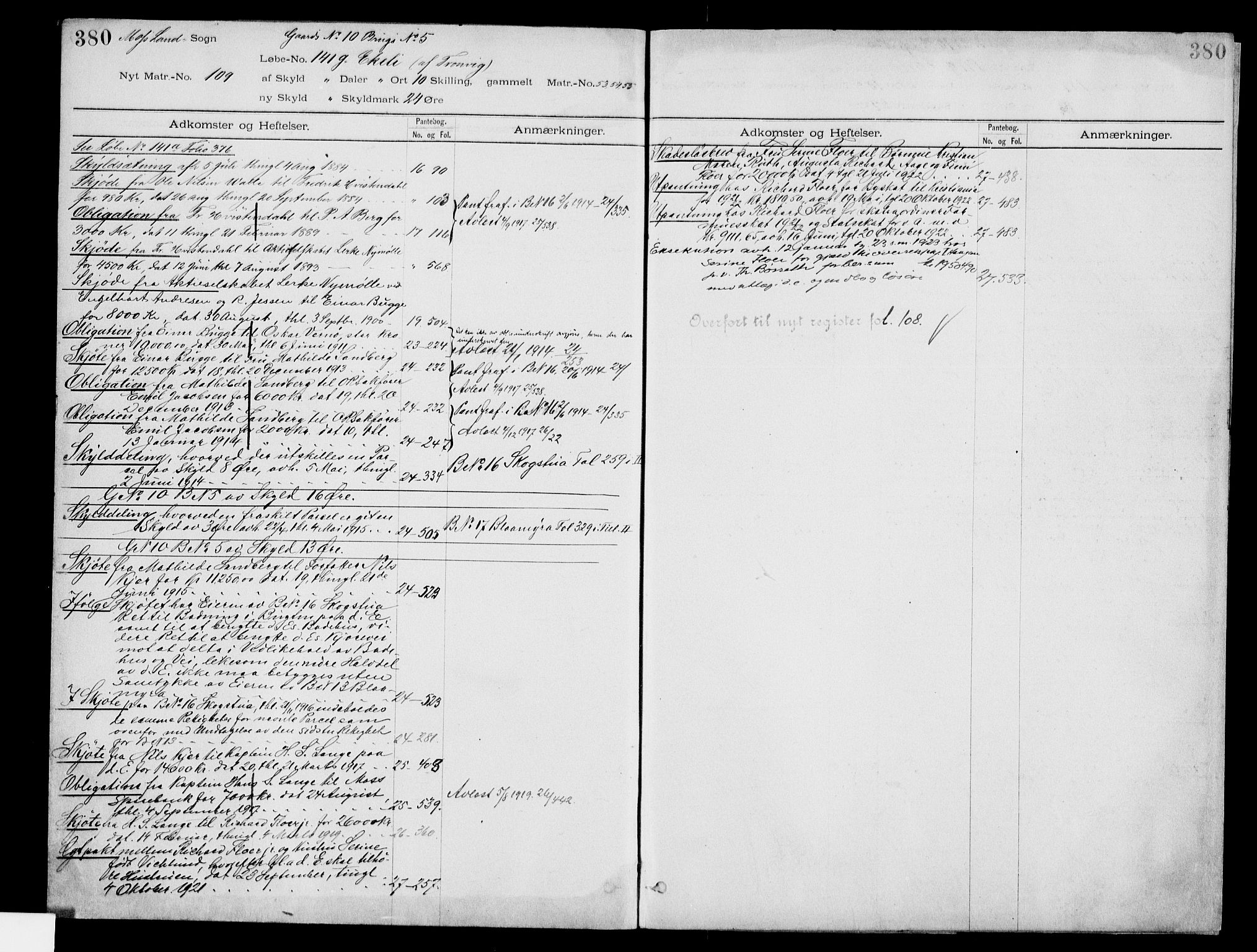 Moss sorenskriveri, SAO/A-10168: Panteregister nr. IV 3b, 1769-1926, s. 380