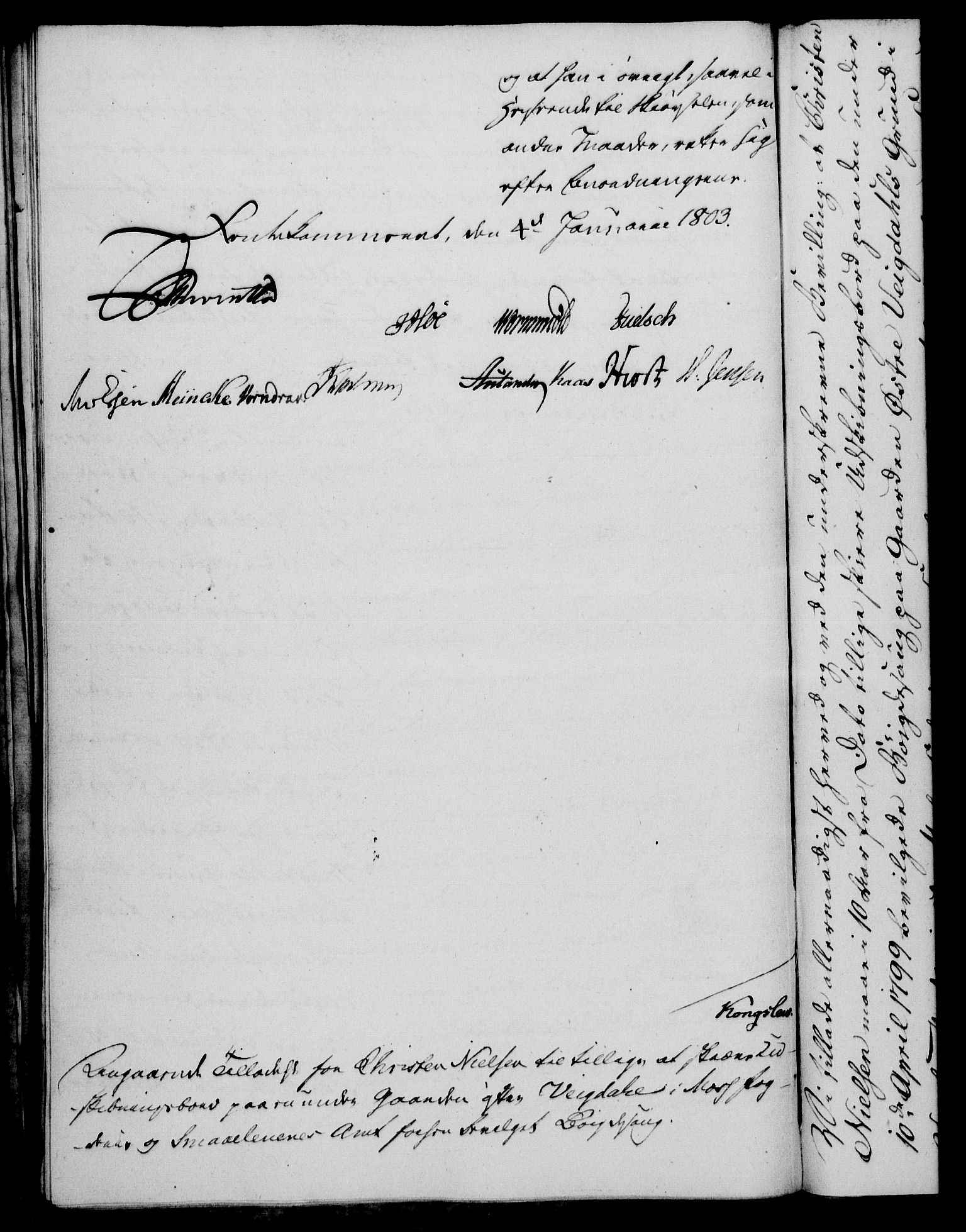 Rentekammeret, Kammerkanselliet, RA/EA-3111/G/Gf/Gfa/L0085: Norsk relasjons- og resolusjonsprotokoll (merket RK 52.85), 1803, s. 51