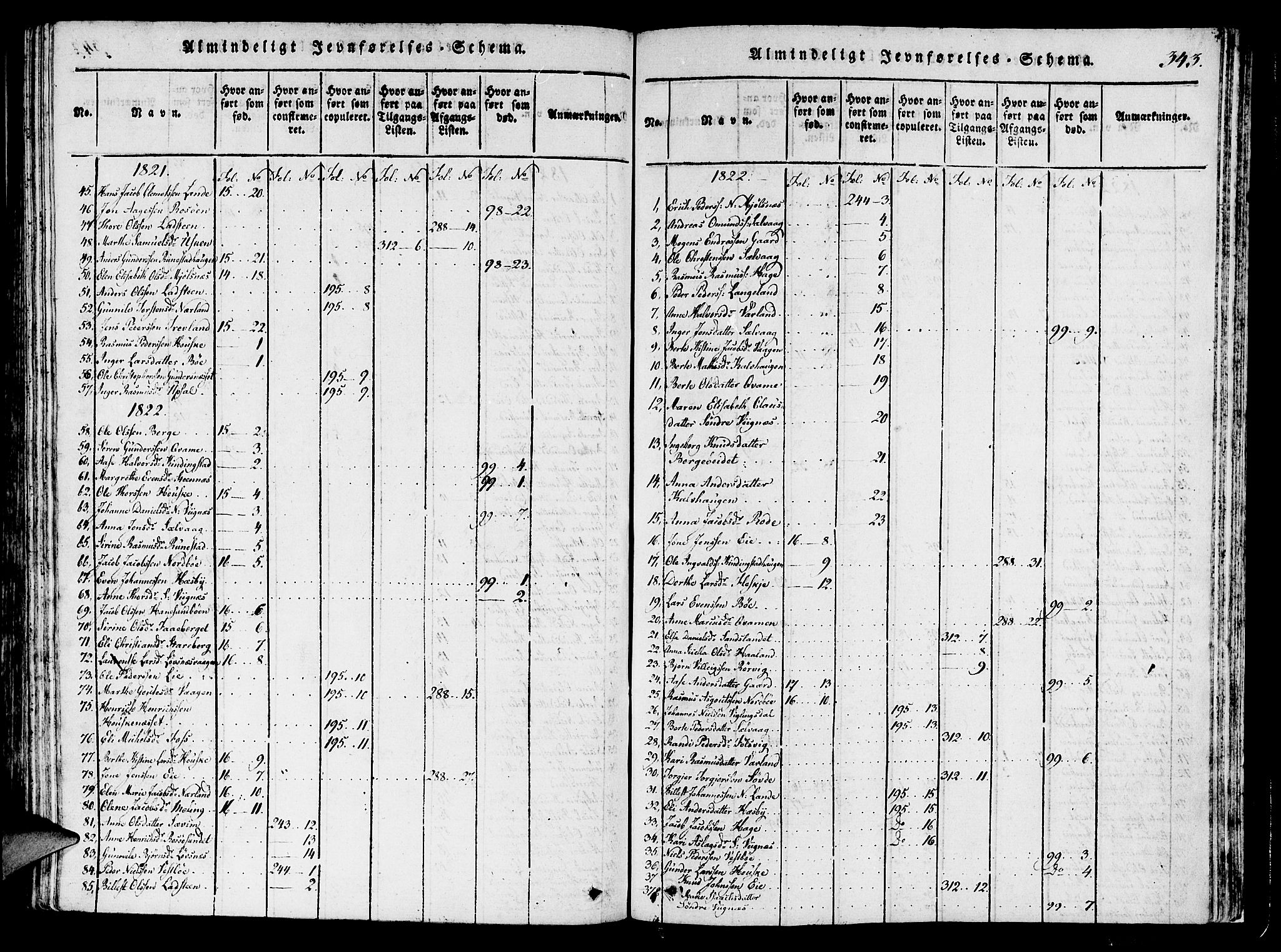 Finnøy sokneprestkontor, SAST/A-101825/H/Ha/Haa/L0006: Ministerialbok nr. A 6, 1816-1846, s. 343