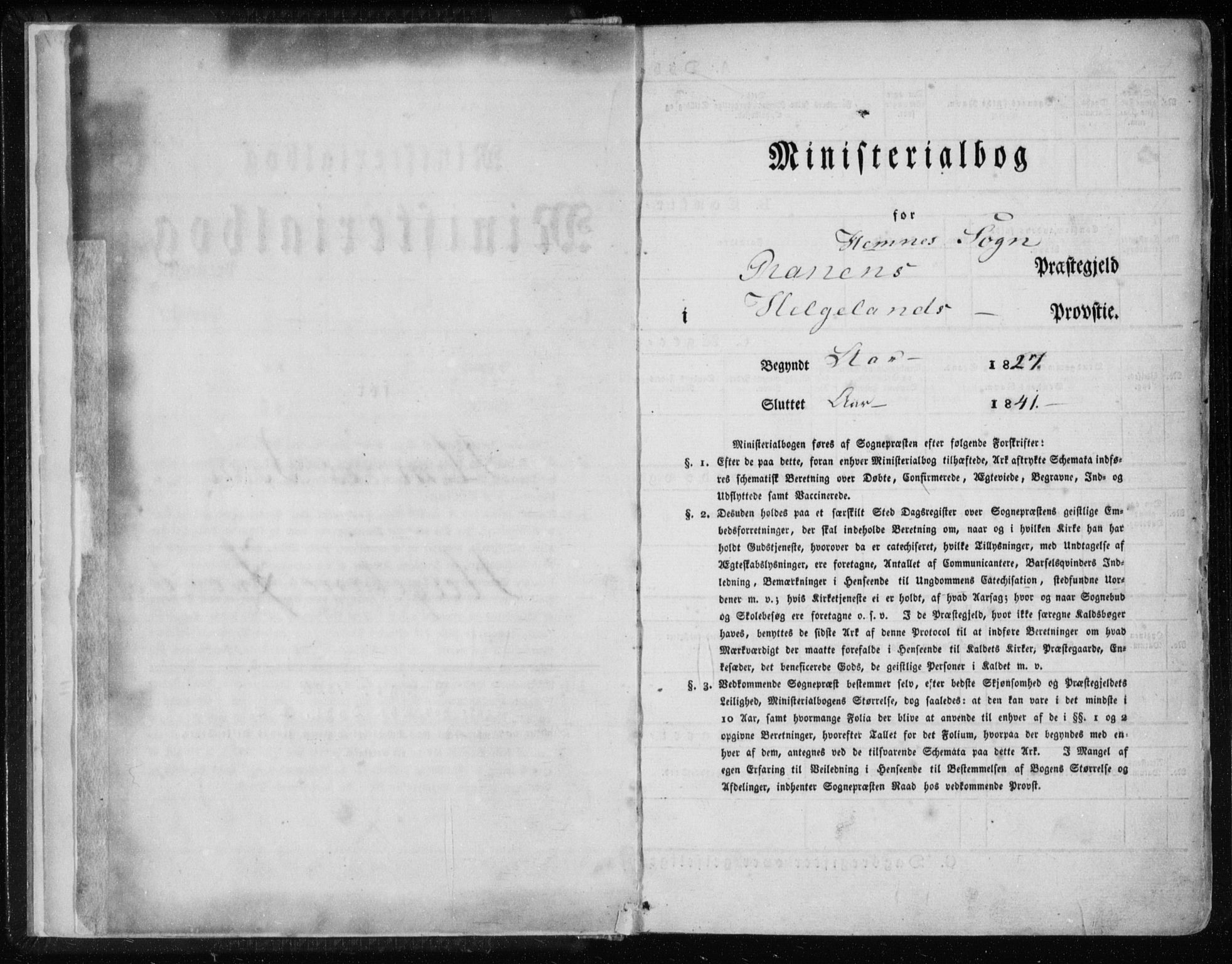 Ministerialprotokoller, klokkerbøker og fødselsregistre - Nordland, AV/SAT-A-1459/825/L0354: Ministerialbok nr. 825A08, 1826-1841