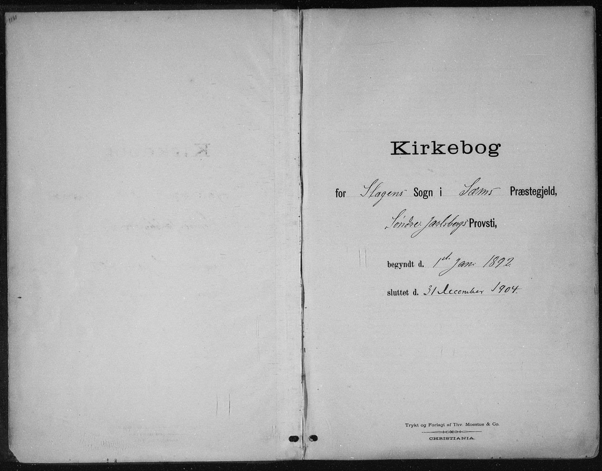 Sem kirkebøker, SAKO/A-5/F/Fb/L0005: Ministerialbok nr. II 5, 1892-1904