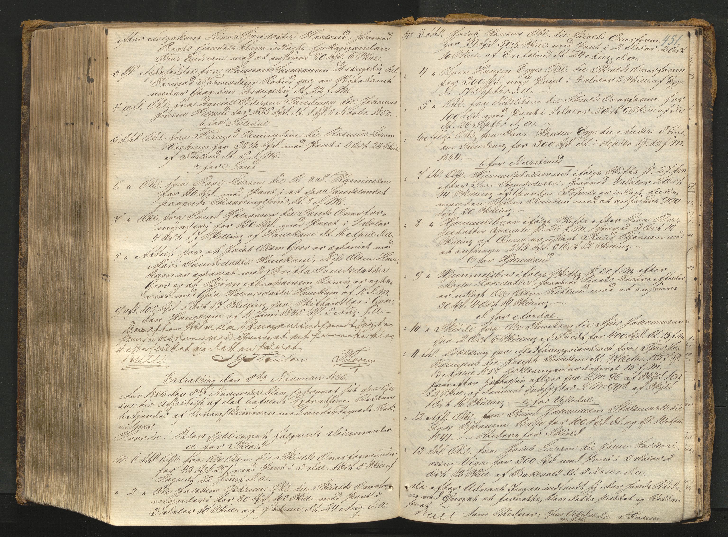 Ryfylke tingrett, AV/SAST-A-100055/001/I/IB/IB0/L0010: Tingbok, Ryfylke, 1858-1867, s. 450b-451a