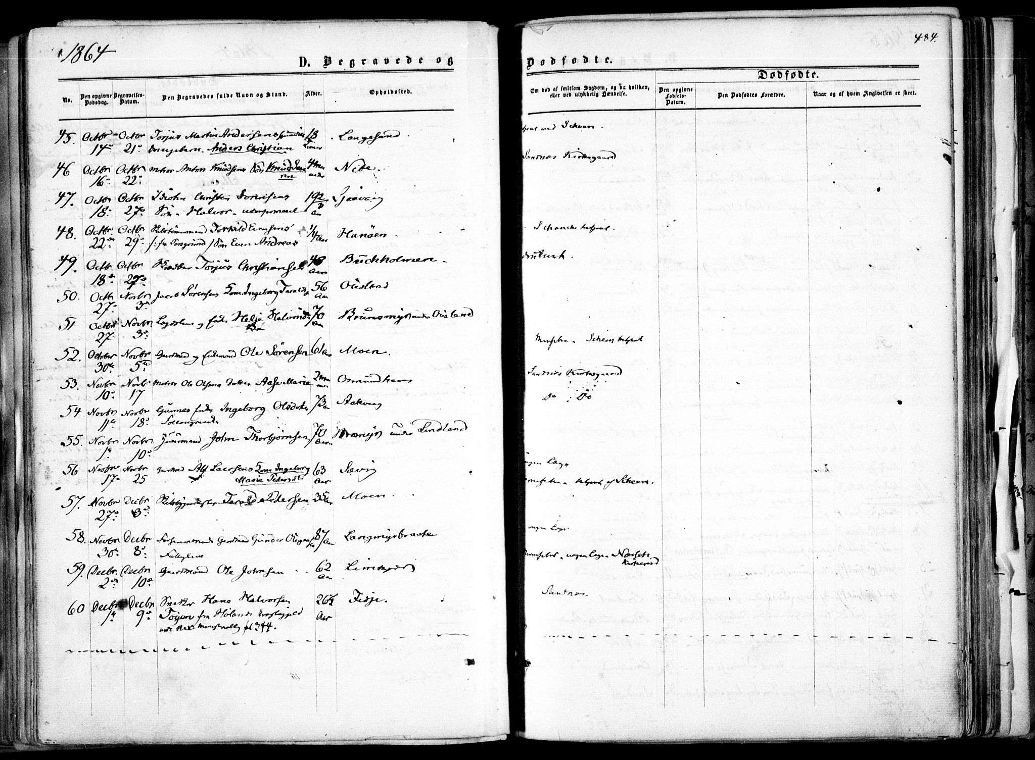 Søndeled sokneprestkontor, SAK/1111-0038/F/Fa/L0003: Ministerialbok nr. A 3, 1861-1879, s. 484