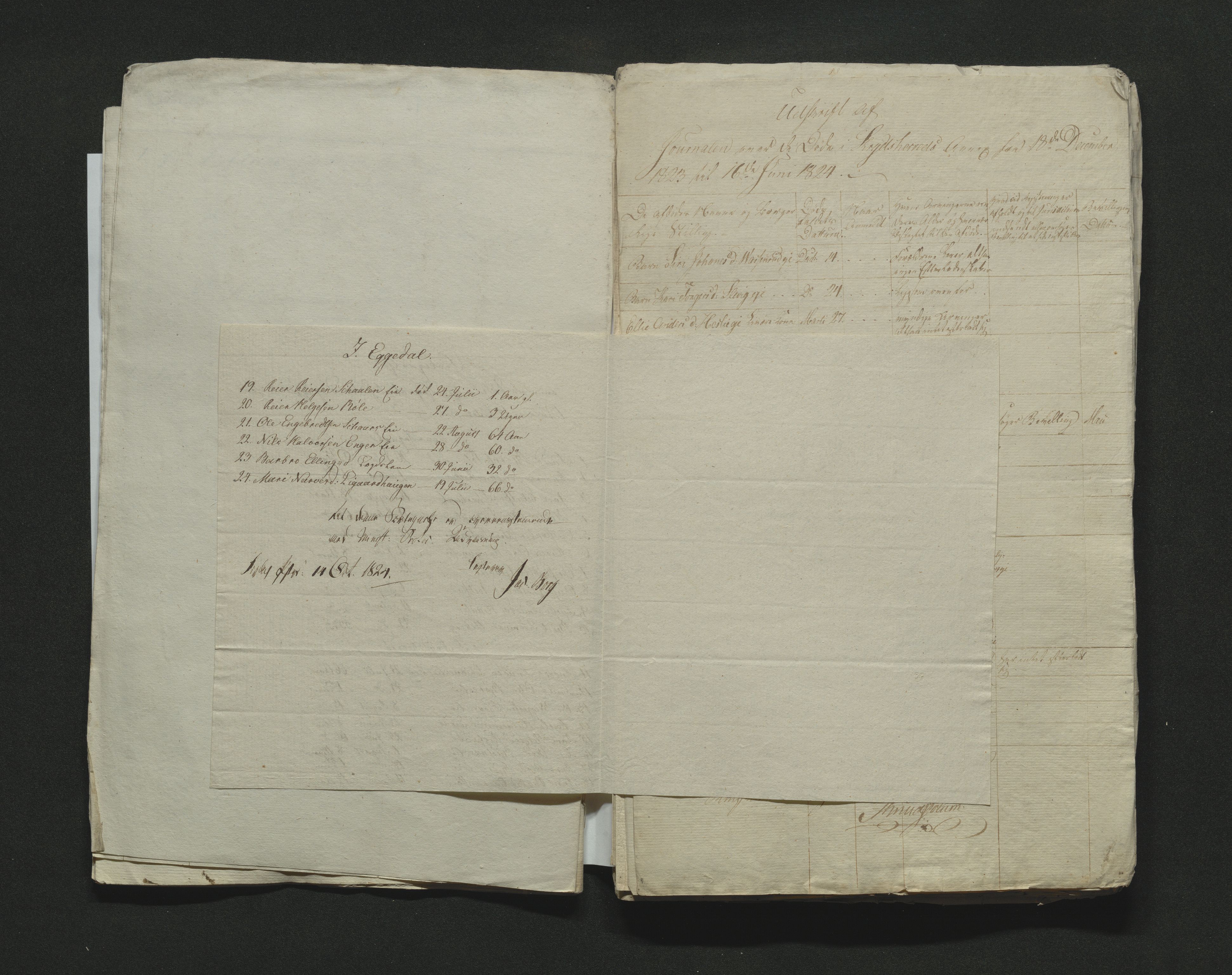 Eiker, Modum og Sigdal sorenskriveri, AV/SAKO-A-123/H/Ha/Hab/L0002: Dødsfallsmeldinger, 1823-1829, s. 22