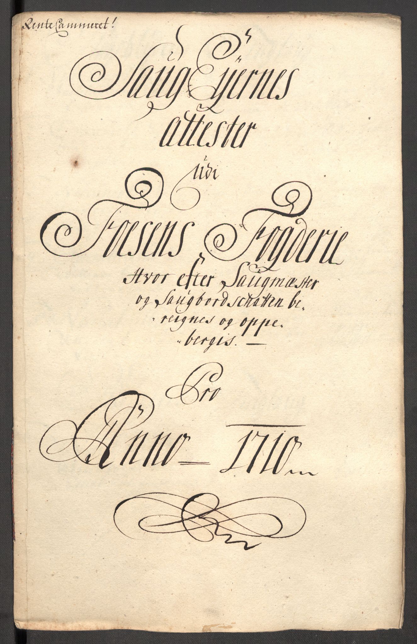 Rentekammeret inntil 1814, Reviderte regnskaper, Fogderegnskap, RA/EA-4092/R57/L3859: Fogderegnskap Fosen, 1710, s. 84