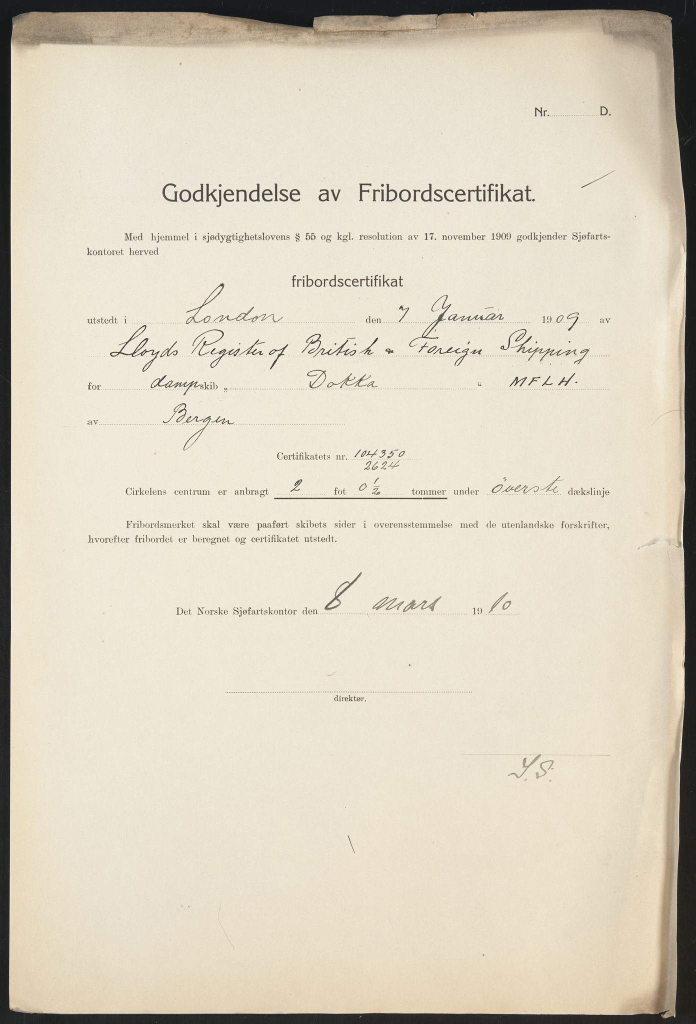 Sjøfartsdirektoratet med forløpere, skipsmapper slettede skip, AV/RA-S-4998/F/Fa/L0245: --, 1876-1919, s. 188