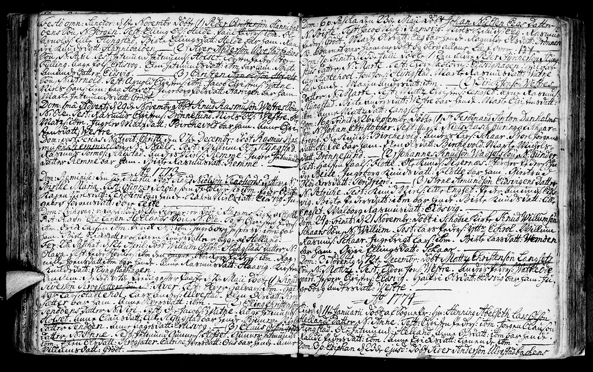 Ministerialprotokoller, klokkerbøker og fødselsregistre - Møre og Romsdal, AV/SAT-A-1454/525/L0371: Ministerialbok nr. 525A01, 1699-1777, s. 134