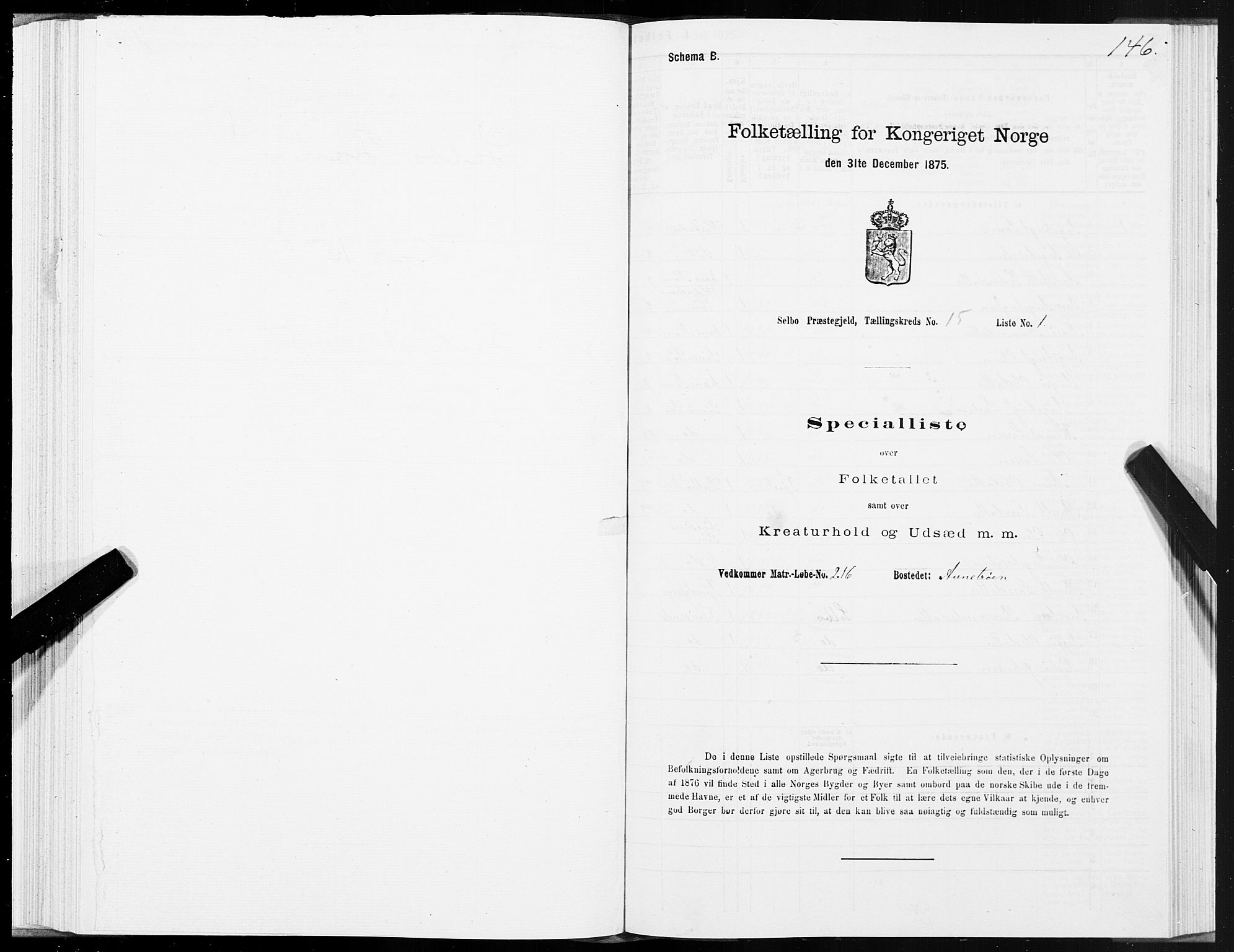 SAT, Folketelling 1875 for 1664P Selbu prestegjeld, 1875, s. 7146