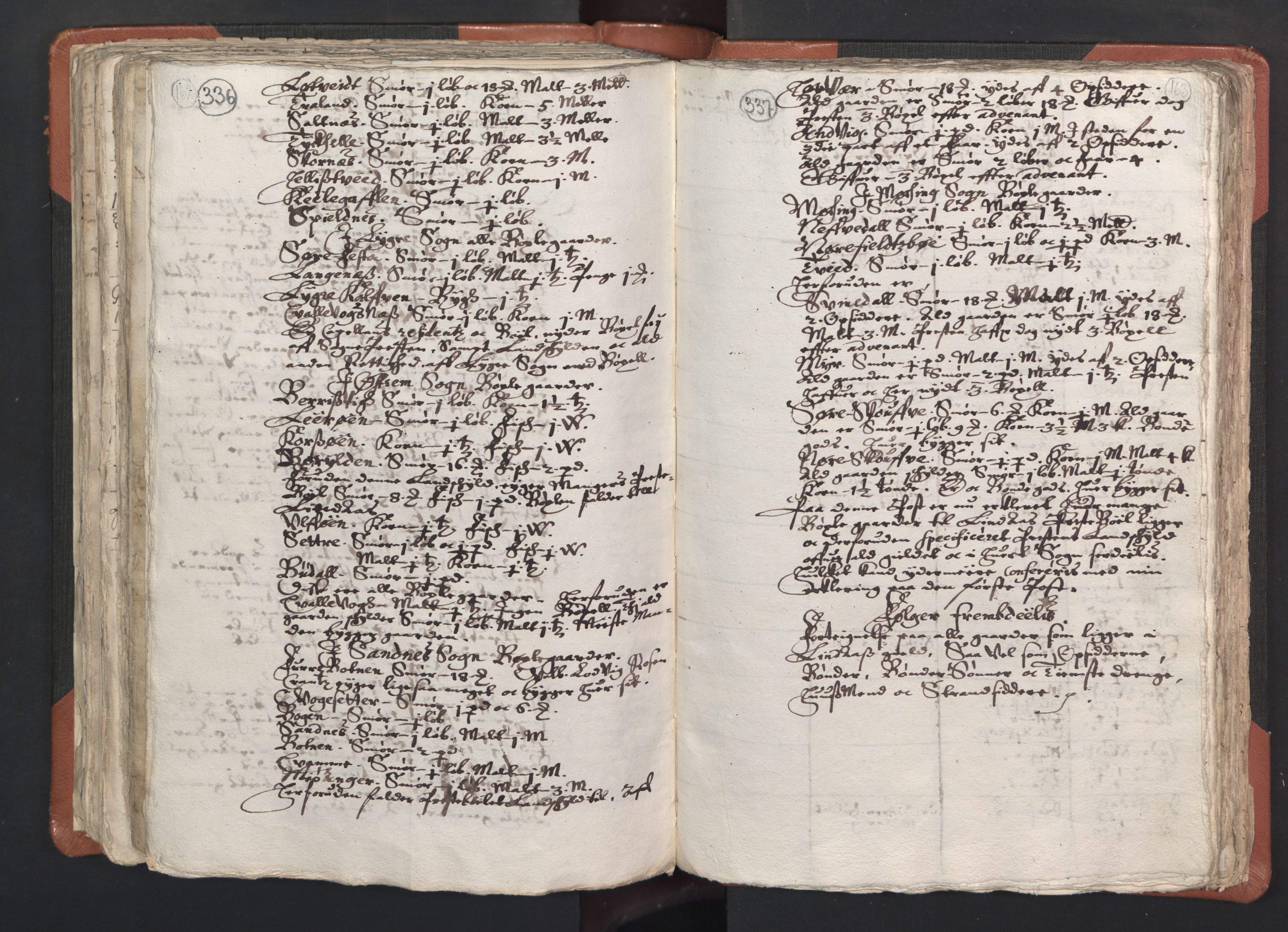 RA, Sogneprestenes manntall 1664-1666, nr. 22: Nordhordland prosti, 1664-1666, s. 336-337
