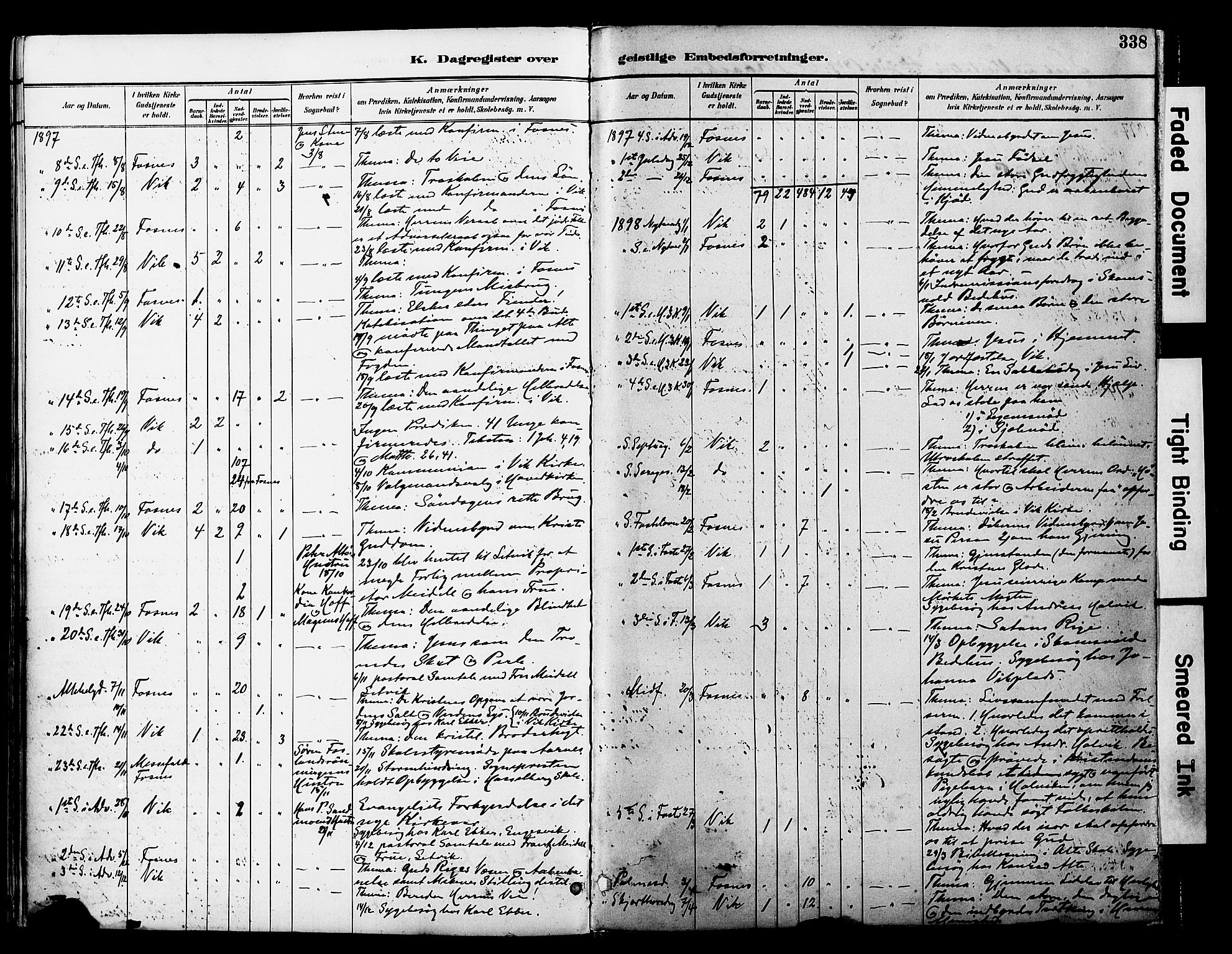Ministerialprotokoller, klokkerbøker og fødselsregistre - Nord-Trøndelag, AV/SAT-A-1458/774/L0628: Ministerialbok nr. 774A02, 1887-1903, s. 338