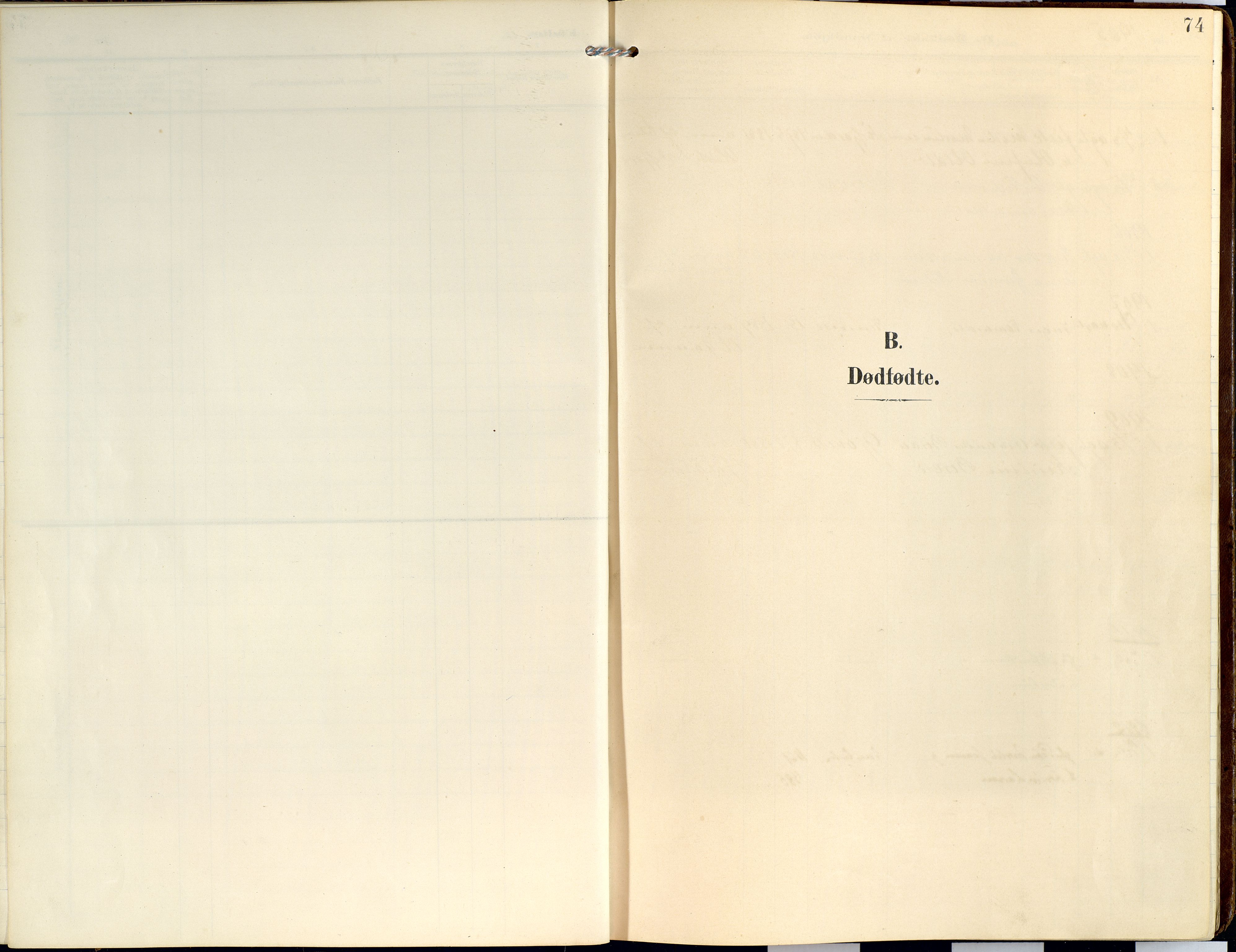 Lyngen sokneprestembete, SATØ/S-1289/H/He/Hea/L0014kirke: Ministerialbok nr. 14, 1905-1920, s. 74